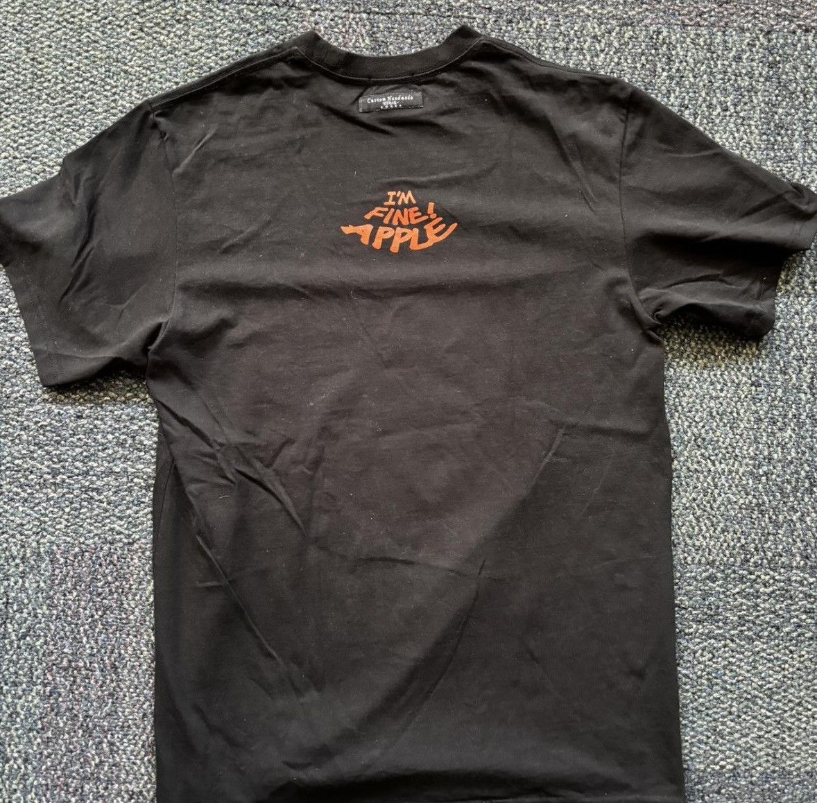 99%IS- 99%is- Im Fine Apple Spiral Tee Black Size Medium Size US M / EU 48-50 / 2 - 6 Thumbnail