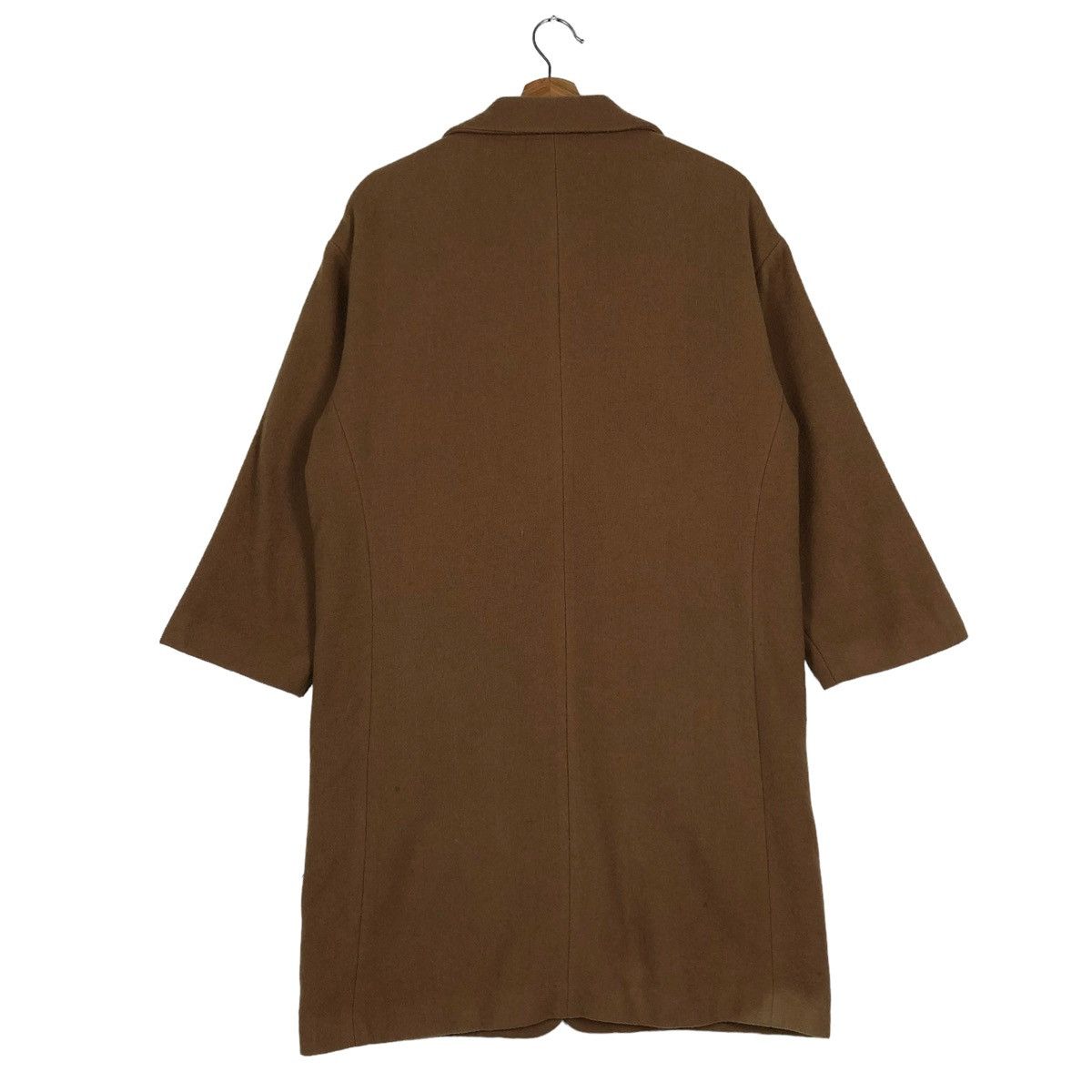 Issey Miyake 🔥Rich Brown - Long Fly Coats Double Breast Wool Avant Garde Size US M / EU 48-50 / 2 - 9 Thumbnail