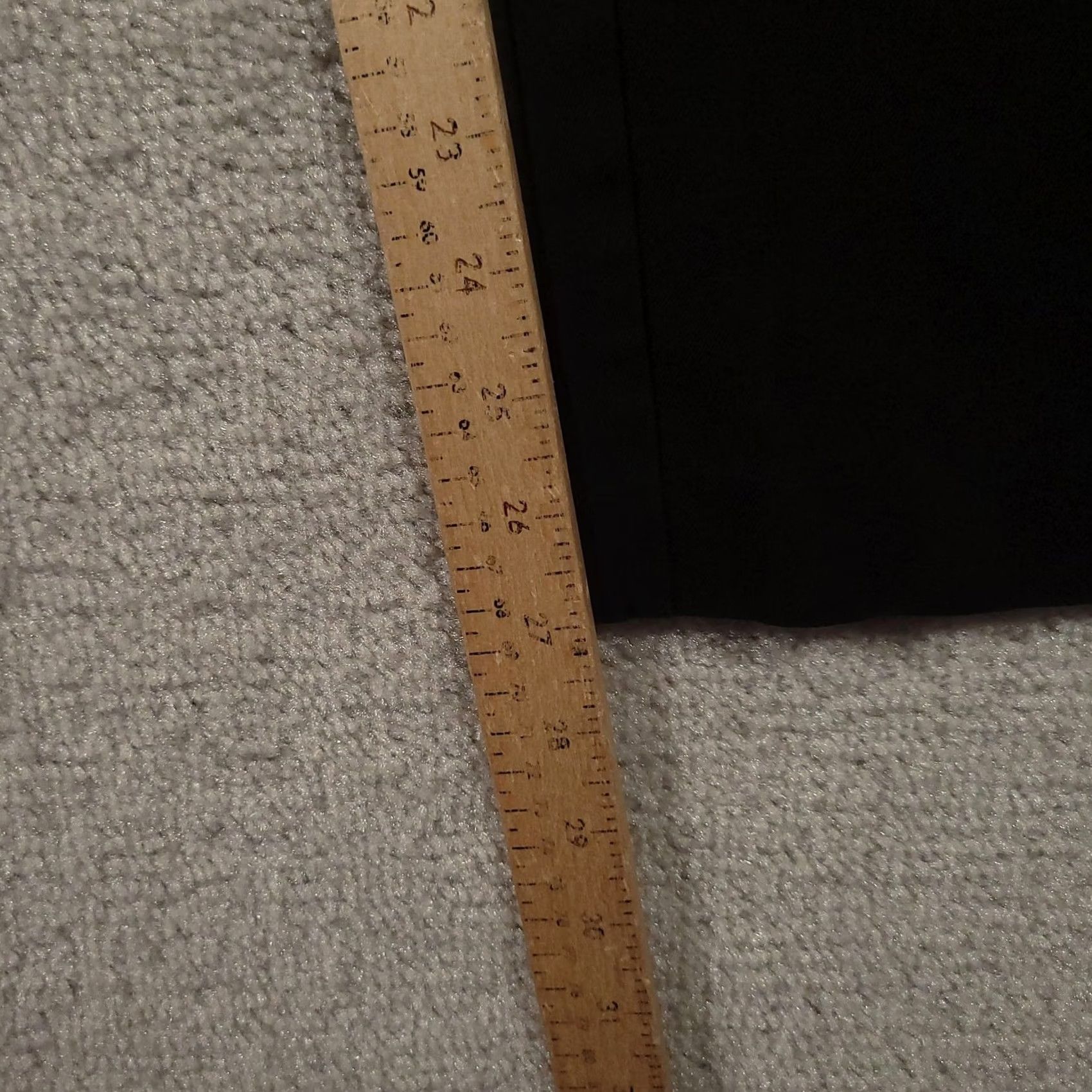 Vintage Chico's Pants Womens 2 Short Black Stretch Side Zip Career Trousers Cotton Blend Size 26" / US 2 / IT 38 - 4 Thumbnail