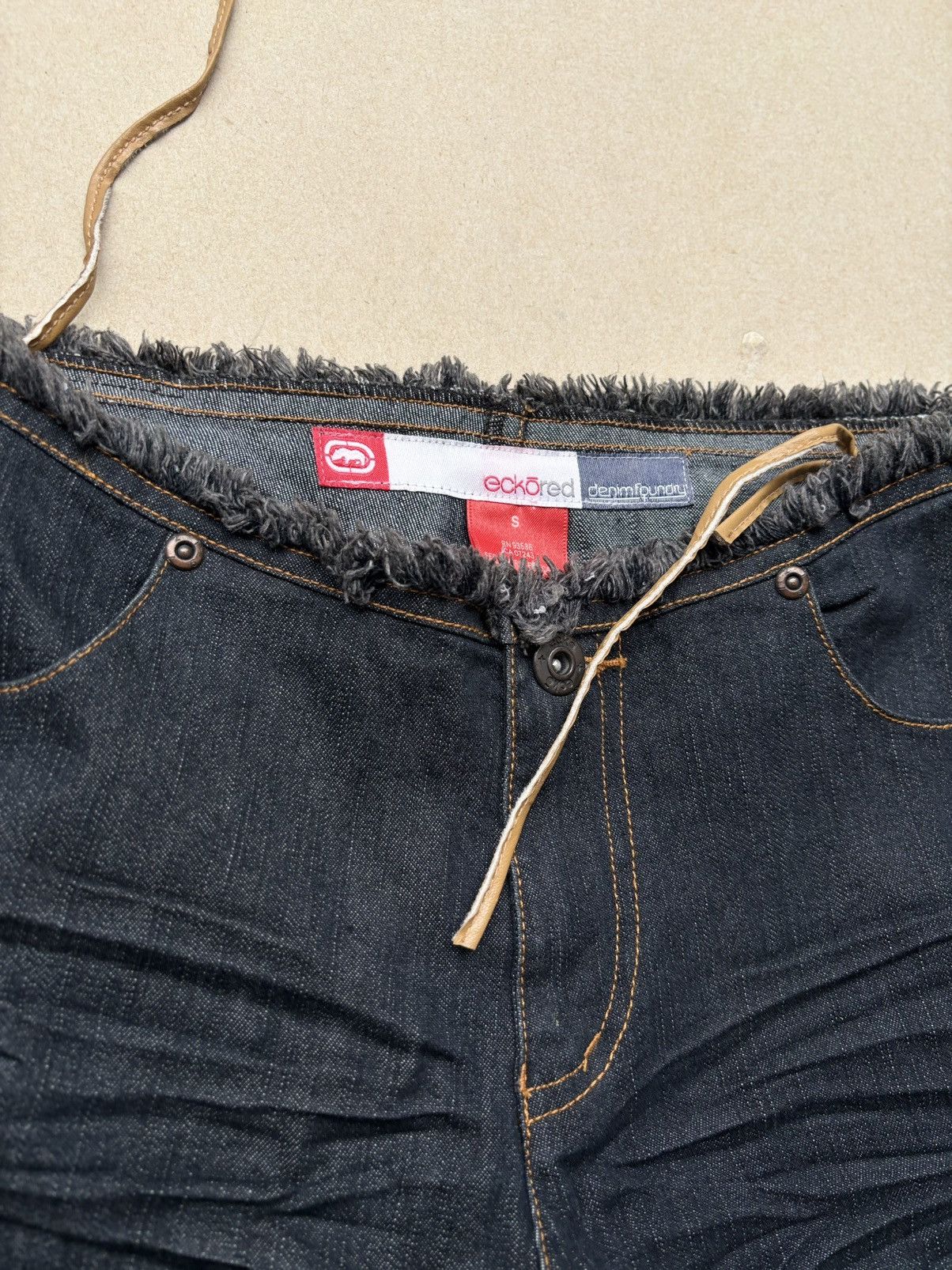 Japanese Brand Ecko lace up flare jeans Size US 26 / EU 42 - 3 Thumbnail