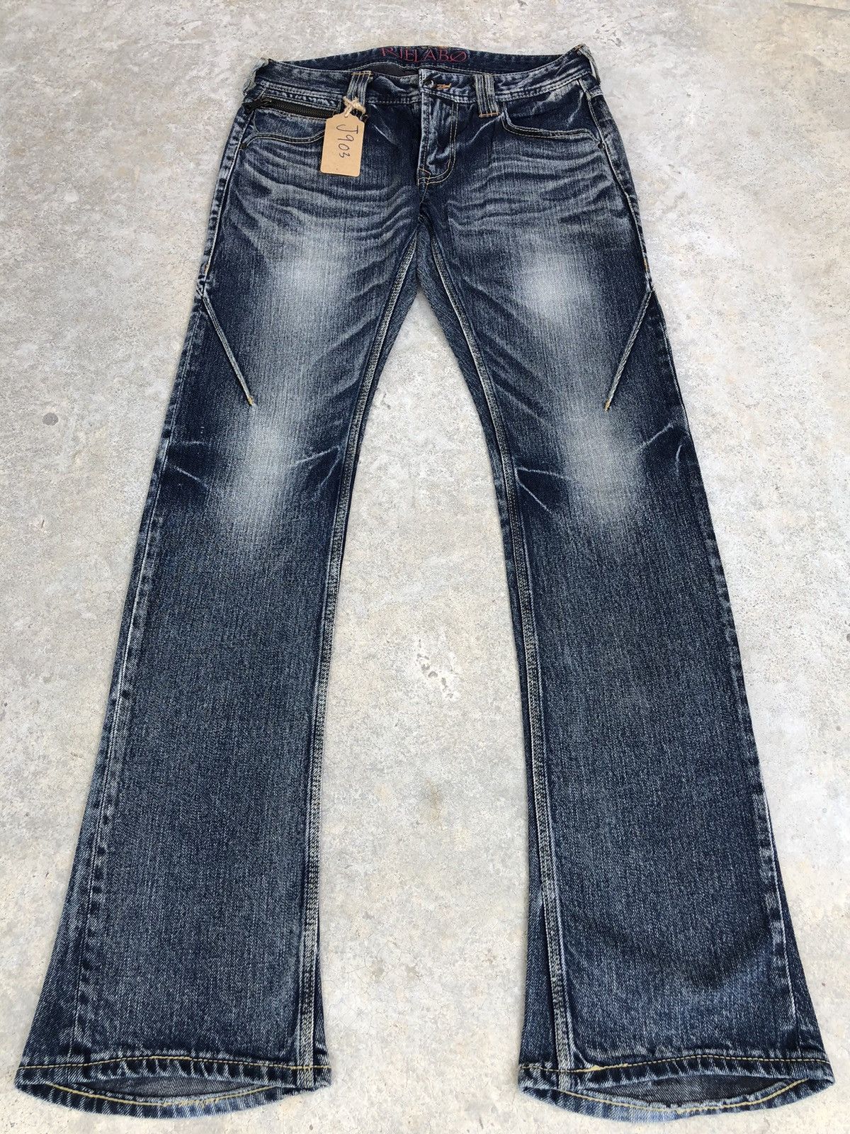 If Six Was Nine Japanese Rielabo Flared Jeans Distressed Jeans Size US 32 / EU 48 - 1 Thumbnail