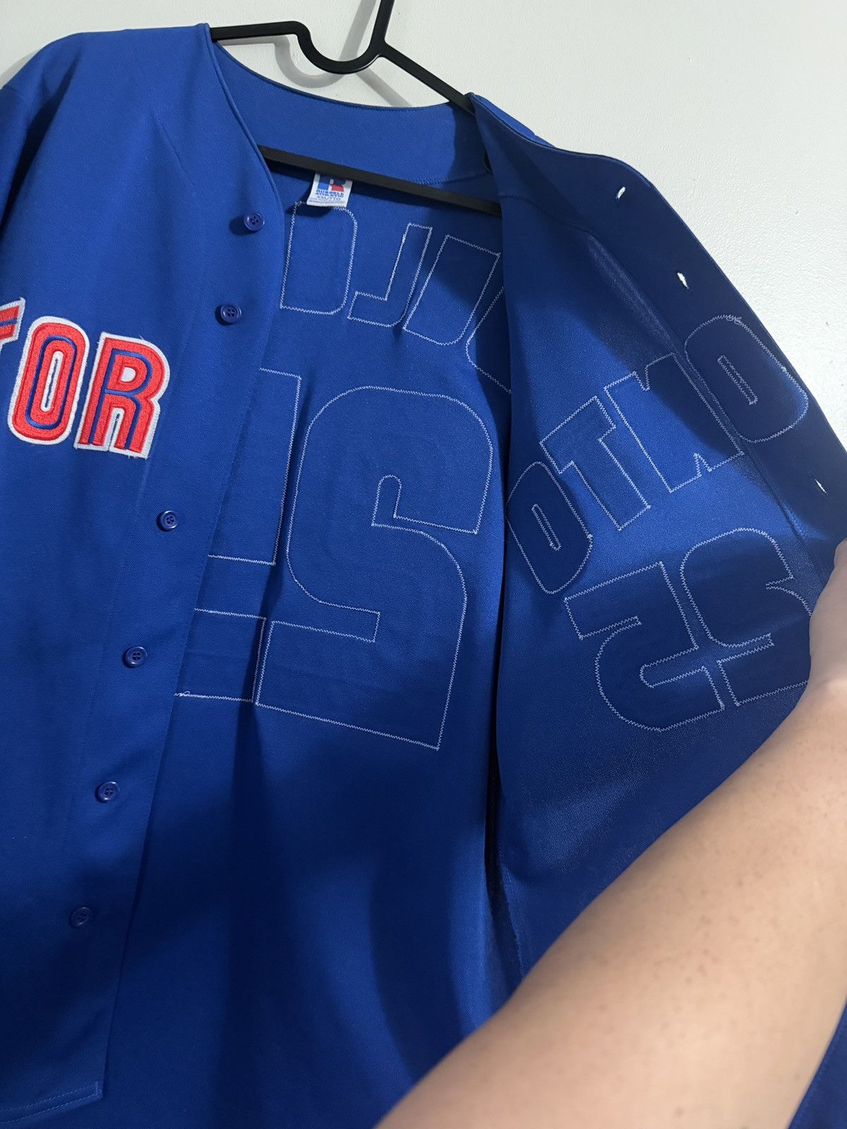 MLB 2001 Russell Athletic Toronto Blue Jays Delgado MLB Jersey Size US M / EU 48-50 / 2 - 10 Thumbnail
