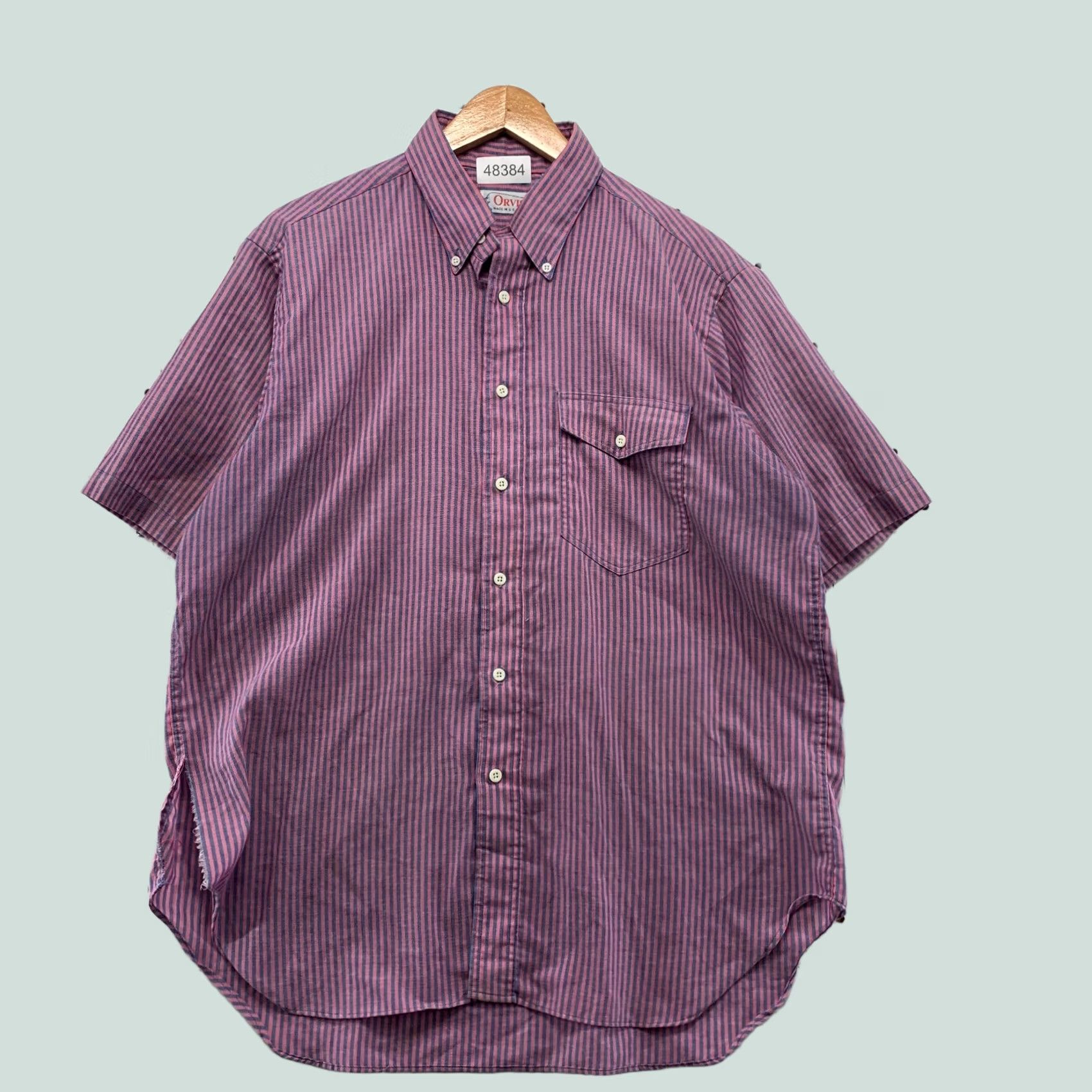 Orvis VINTAGE Orvis Button-Down Shirt Mens L Blue Red Striped Made USA Shirt Mens L Blue Red Striped Orvis Size US L / EU 52-54 / 3 - 1 Thumbnail