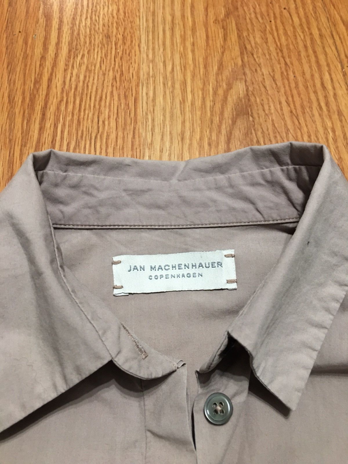Designer Jan Machenhauer Susan Cotton Shirt Ash Grey EU 36 Size XS / US 0-2 / IT 36-38 - 8 Thumbnail