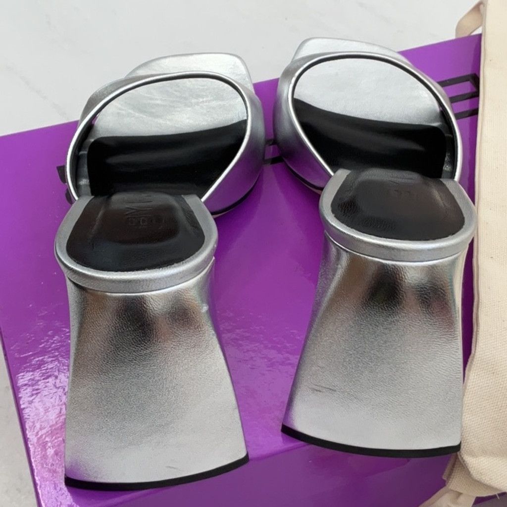 By Far BY FAR Michele Mule in Silver, Size: EU 37 Size US 7 / IT 37 - 10 Thumbnail