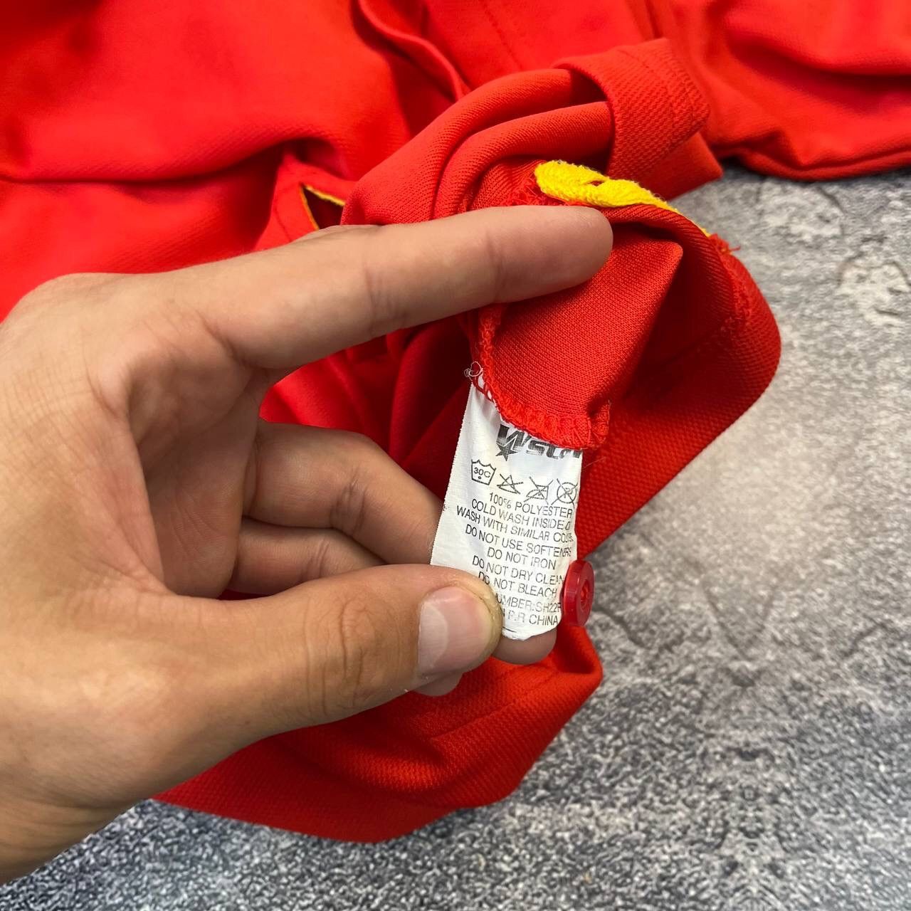 Ferrari × Vintage Vintage Shell Ferrari Red Long SLeeve Polo Shird,Size XL Size XL / US 12-14 / IT 48-50 - 6 Thumbnail