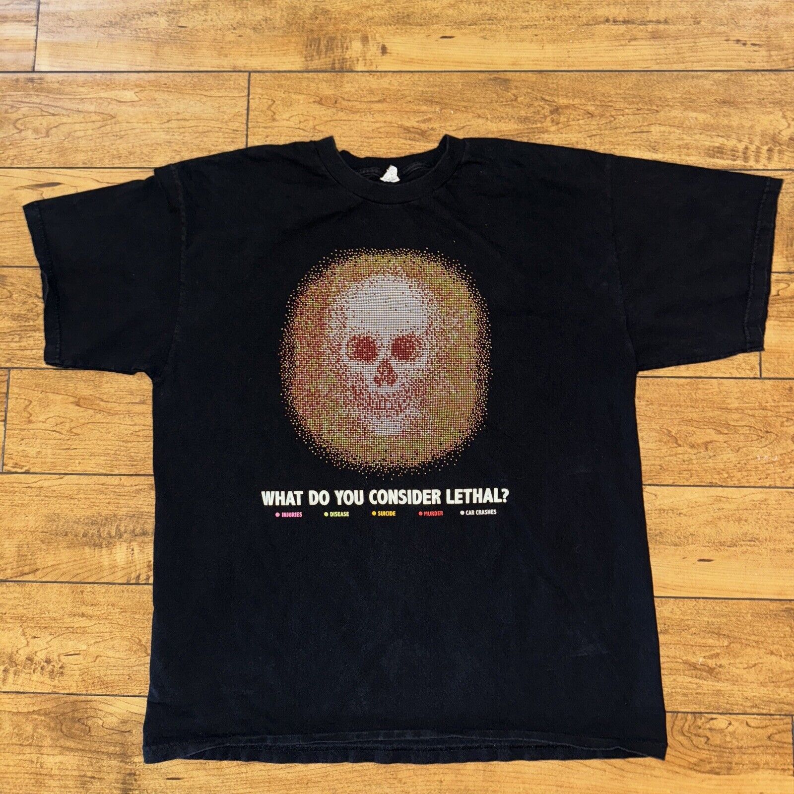 Band Tees × Japanese Brand Vintage Y2K Drinking And Driving T-Shirt Black XL 22.5x28 Size US XL / EU 56 / 4 - 1 Thumbnail
