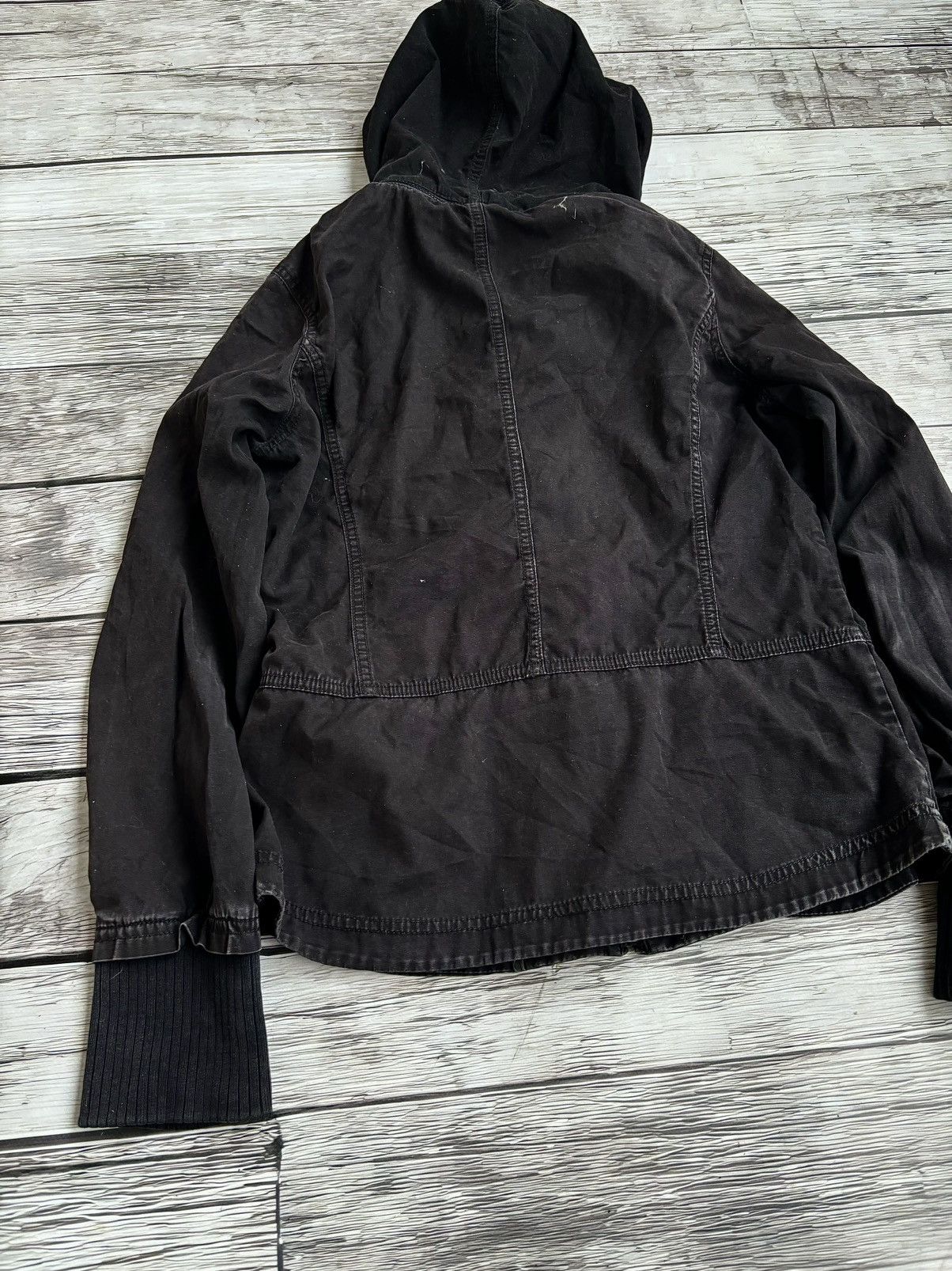 Hysteric Glamour × Vintage Cropped Avant Garde If Six Was Nine Style Washed Jacket Size US S / EU 44-46 / 1 - 5 Thumbnail