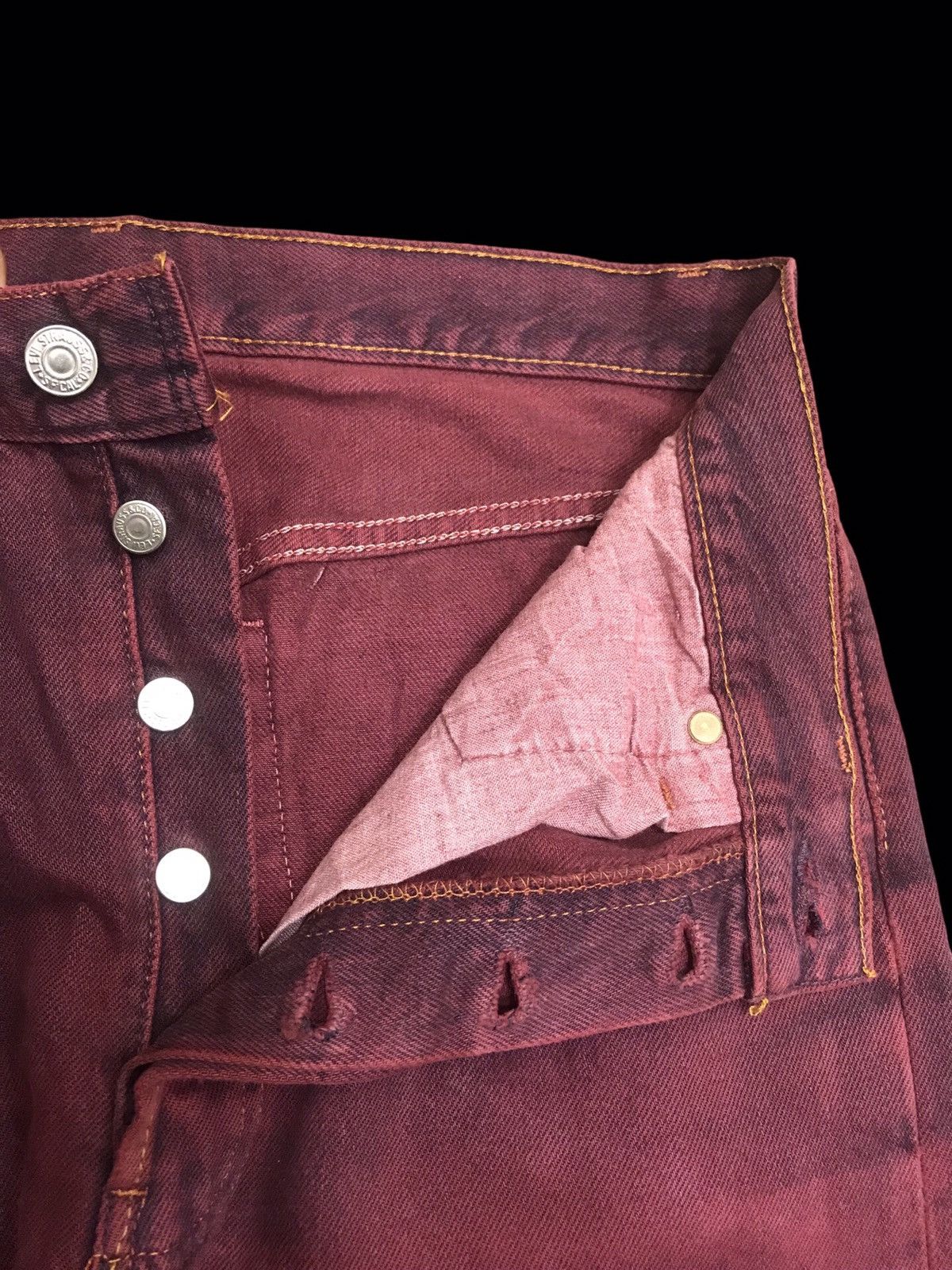 Levi's × Vintage 💥90s STYLE💥Vintage Levis 501 Original Distrssed Denim F113 Size US 30 / EU 46 - 8 Thumbnail