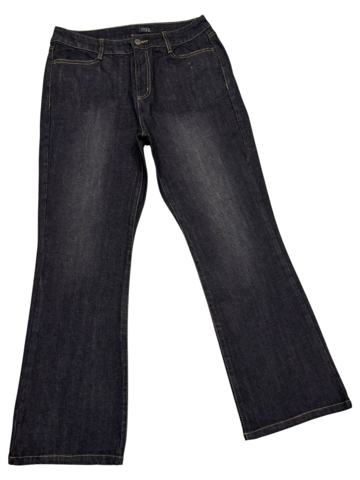 Tornado Mart FLARE JEANS BLACK FISCO BOOTCUT TORNADO MART VIBES JEANS Size US 30 / EU 46 - 3 Thumbnail