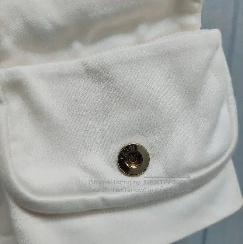 Fendi Fendi Summer White Cotton T-Shirt for Women . Size M / US 6-8 / IT 42-44 - 6 Thumbnail