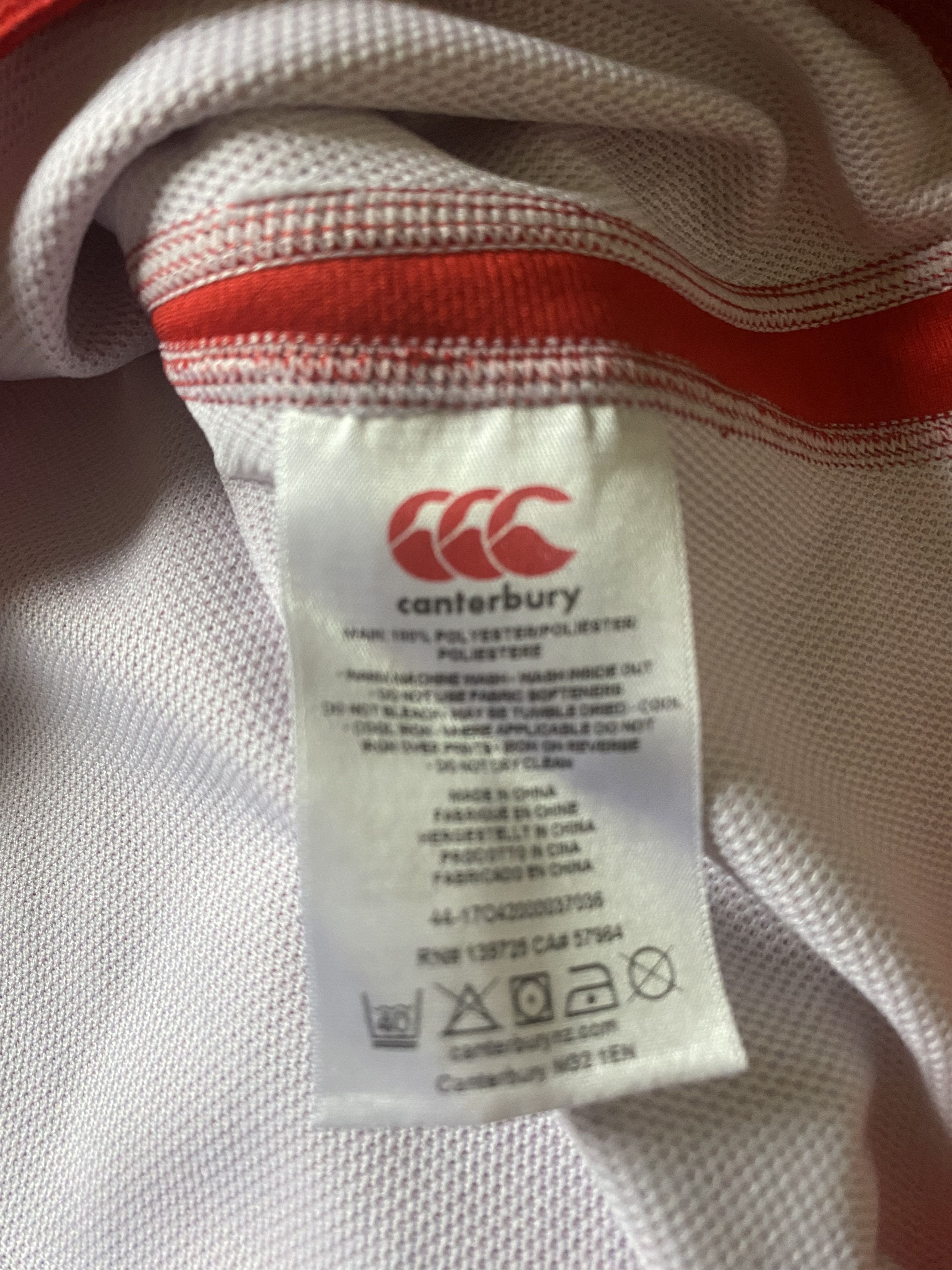 Canterbury of New Zealand Rugby ENGLAND - 2019 - 2020 - 2XL - Canterbury - UNIQUE Size US XXL / EU 58 / 5 - 5 Thumbnail