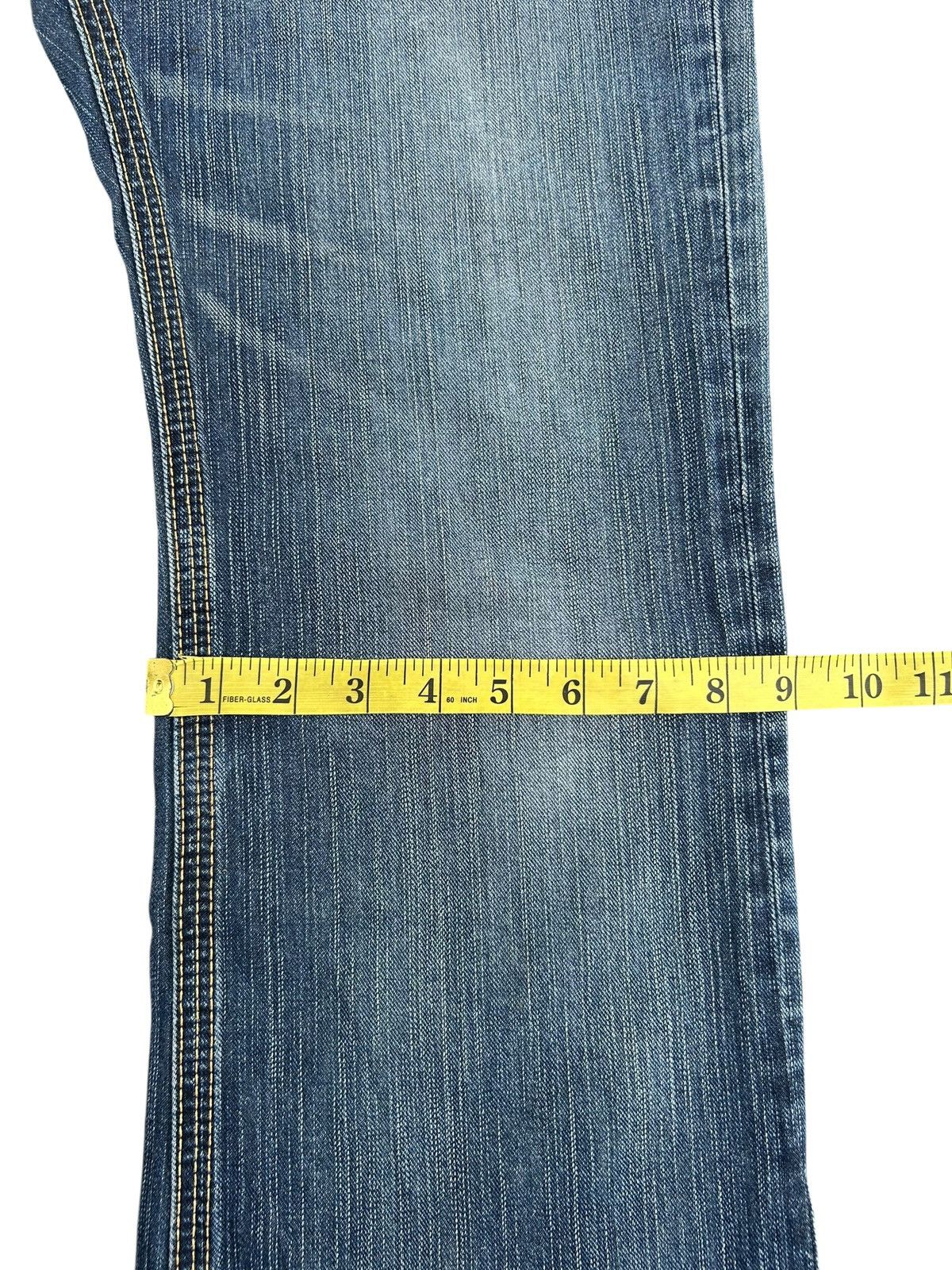 Kapital Flare Vintage Edwin Buckle Back Distressed Denim Jeans Size US 31 - 14 Thumbnail