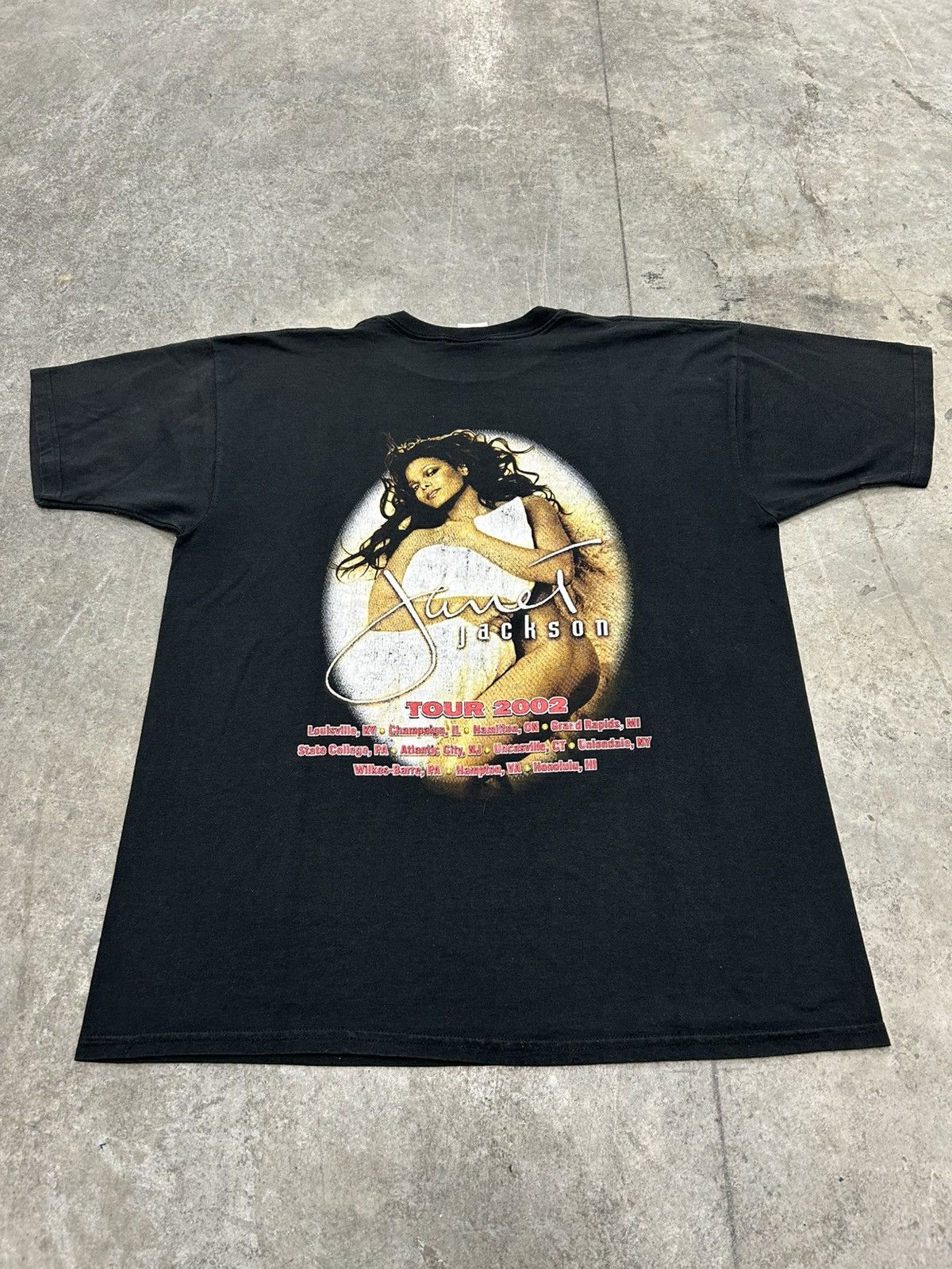 Janet Jackson コンサート Tシャツ 2002年 Janet Jackson コンサート Tシャツ 2002年 Vintage Janet Jackson rap