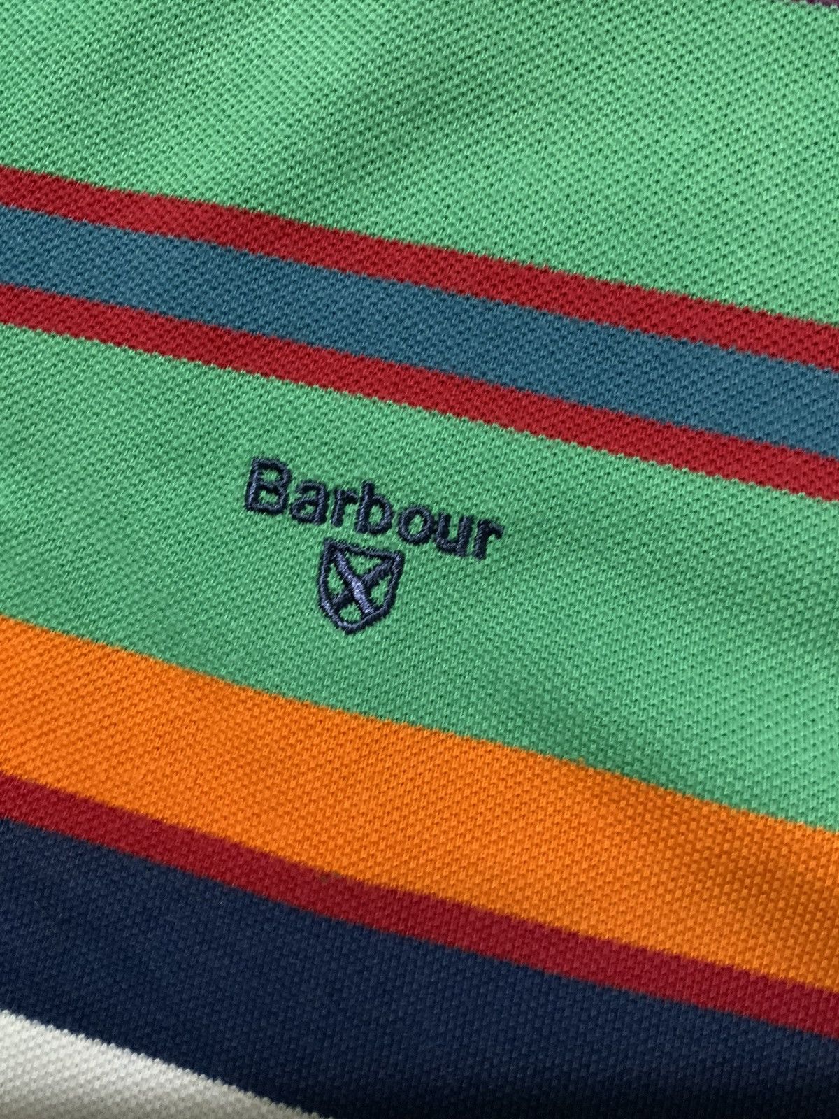 Barbour Barbour Striped Multicolored Rugby Embroidered Polo Shirt Size US XXL / EU 58 / 5 - 5 Thumbnail
