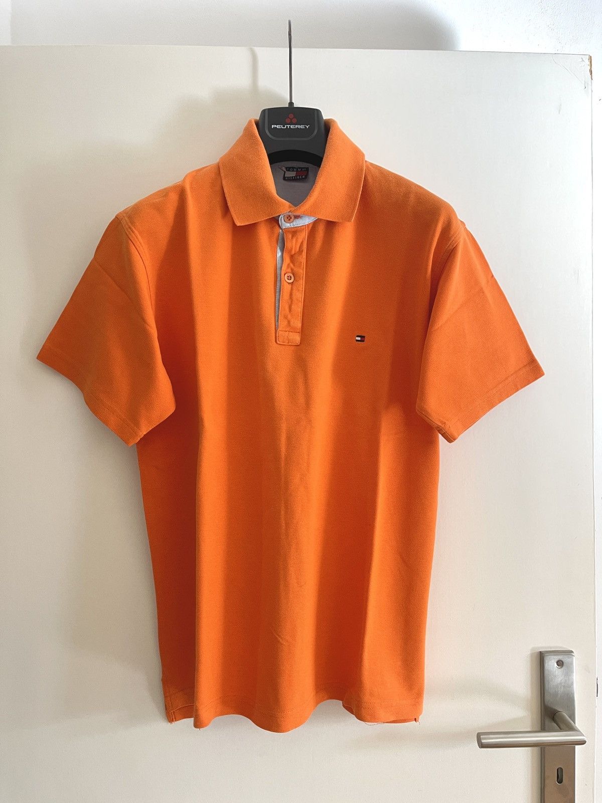 Tommy Hilfiger Vintage Tommy Hilfiger Polo Orange Size US M / EU 48-50 / 2 - 2 Thumbnail