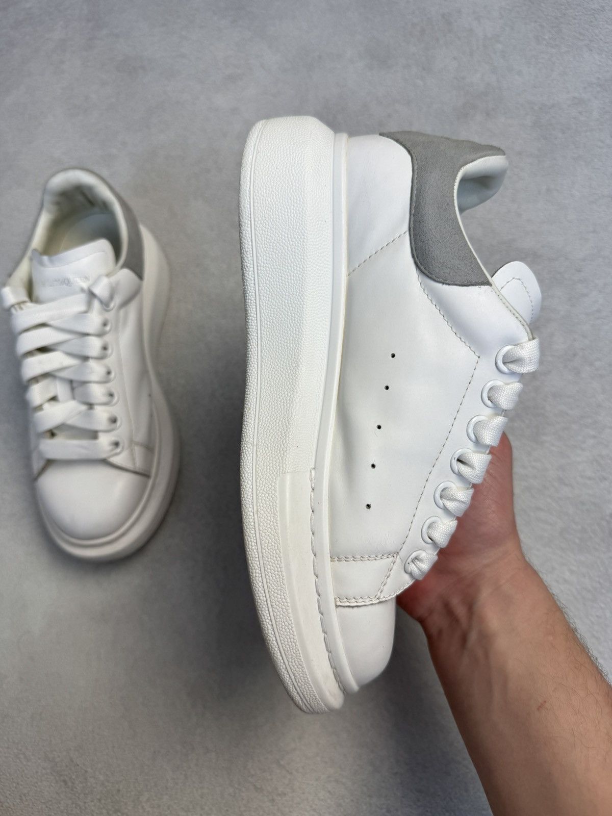 Alexander McQueen Alexander McQueen Oversized Leather Sneakers White size37 Size US 6.5 / IT 36.5 - 8 Thumbnail