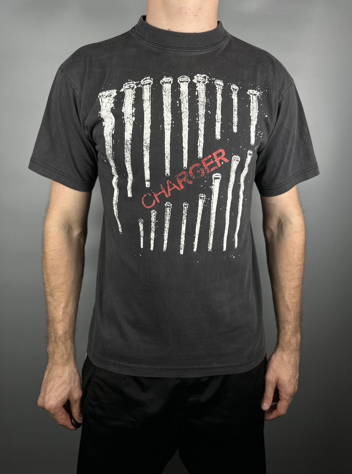 Band Tees 90s Vintage Charger Metal Nine Inch Nails Style T shirt Tee Size US M / EU 48-50 / 2 - 9 Thumbnail