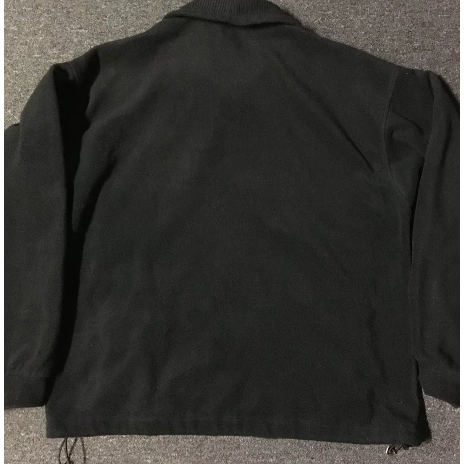 Vintage VINTAGE Columbia Fleece Jacket Men L Black 90s Hiking Outdoors Camping Sailing Nautical Beach USA Pattern Striped Zip Pockets Size US L / EU 52-54 / 3 - 5 Thumbnail
