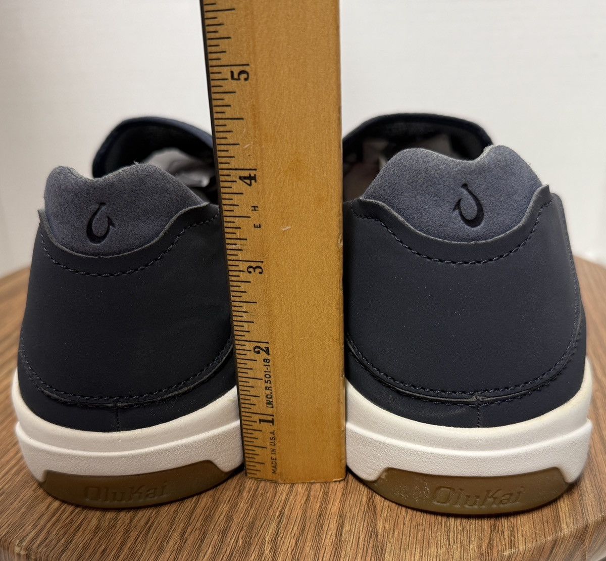 Olukai Olukai Men Navy Blue Slip On Shoes Breathable Mesh Upper Size US 15 / EU 48 - 4 Thumbnail