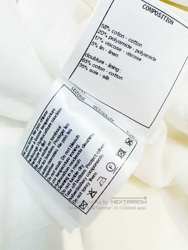 Chanel Chanel 22P spring and summer preview white black-edged lon Size XS / US 0-2 / IT 36-38 - 6 Thumbnail