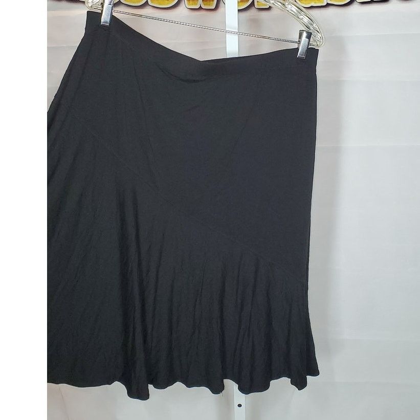 Chicos Chico’s Black Knit Skirt – Petite 4 Fits US 20 XXL Size 42" / US 20 - 3 Thumbnail