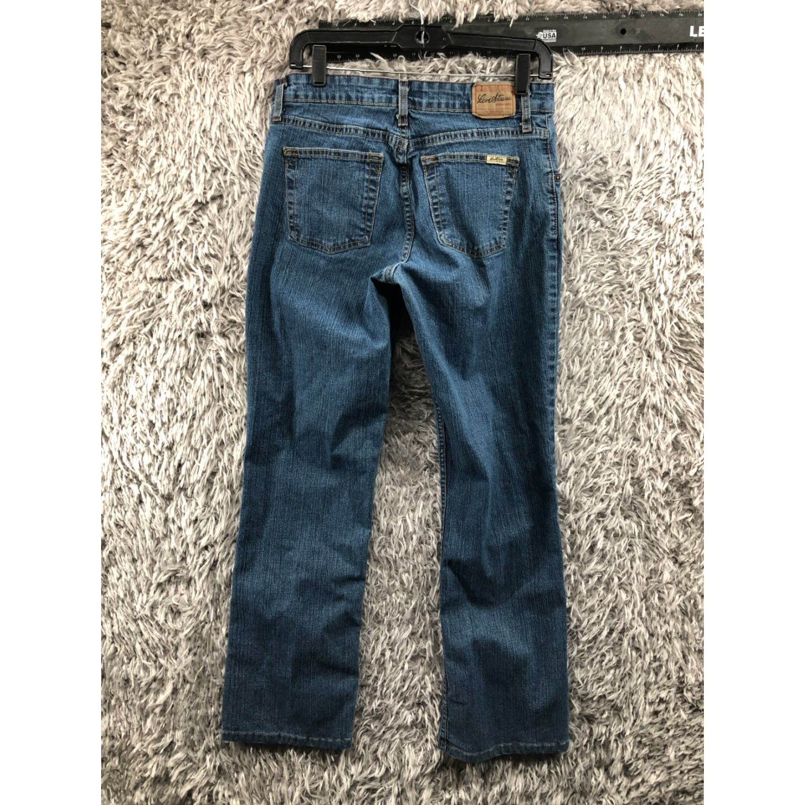 Levi's Levi's Jeans Mid Rise Bootcut Size 8 Womens Regular Stretch Blue Medium Wash 5-Pocket Denim - Signature by Levi Strauss & Co. 500 Series Size 30" / US 8 / IT 44 - 5 Thumbnail