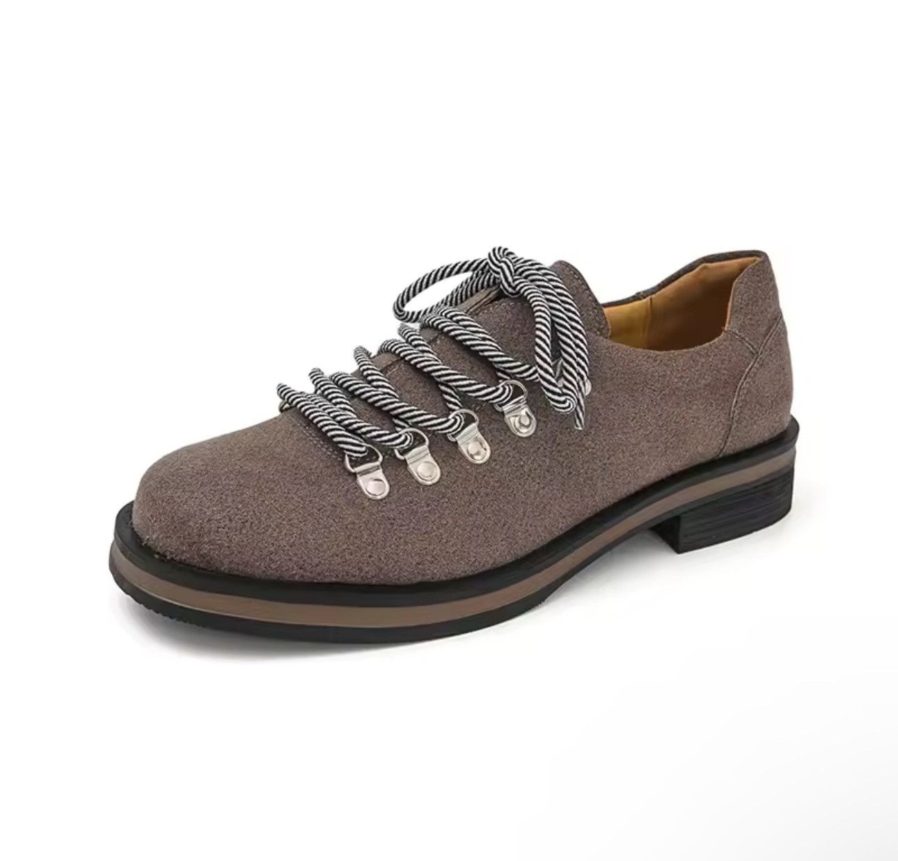 Other Casual Streetwear Beige Leather Retro Style Oxford Boots Size US 10.5 / EU 43-44 - 3 Thumbnail