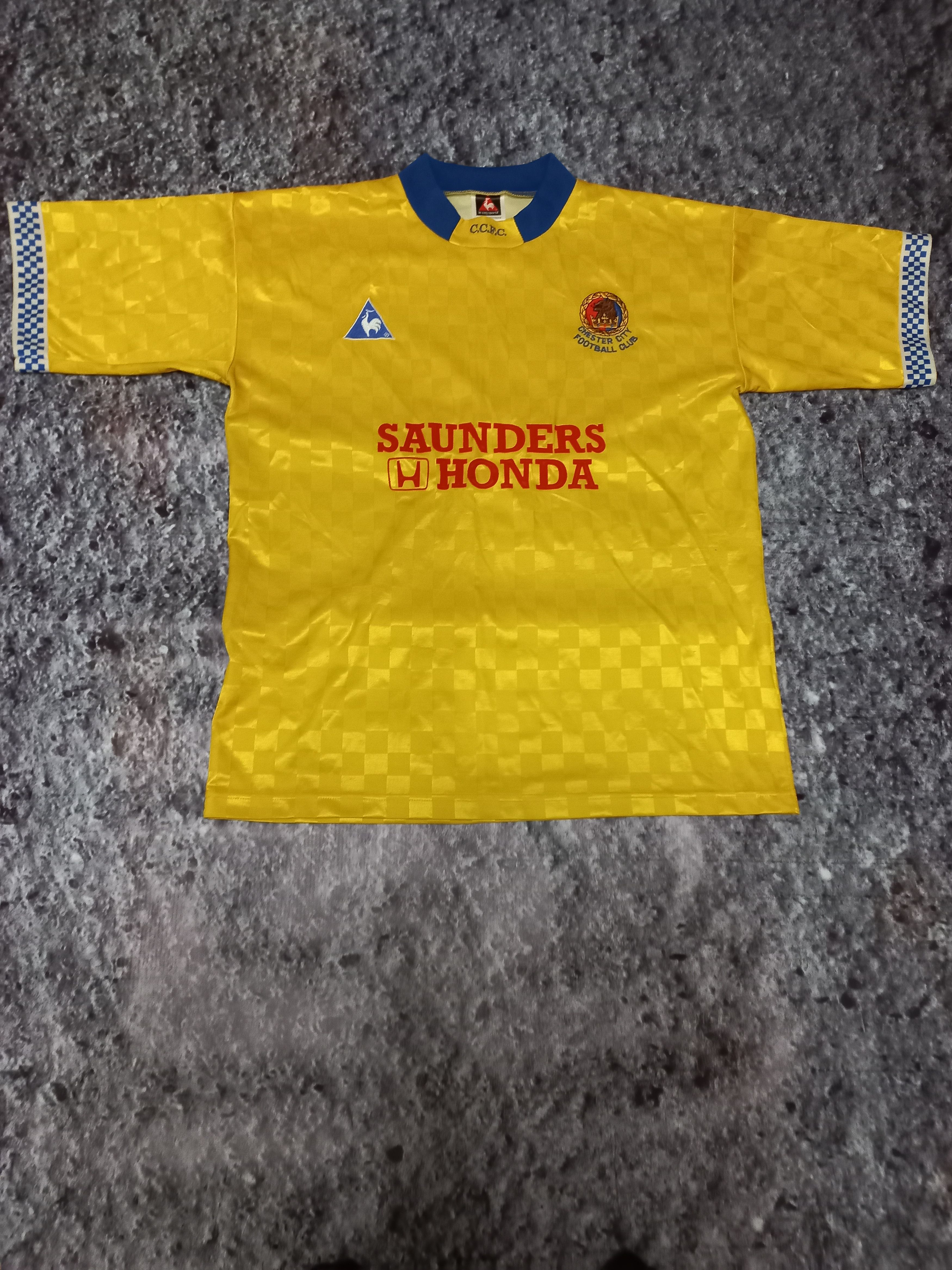 Le Coq Sportif × Vintage CHESTER CITY 1996-1997 LE COQ SPORTIF HOME Shirt Size US L / EU 52-54 / 3 - 3 Thumbnail