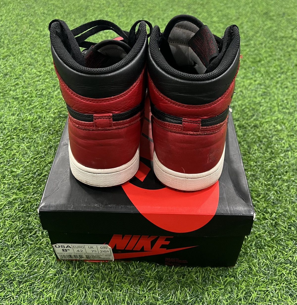 Jordan Brand 2016 Jordan 1 High Og Bred Size US 8.5 / EU 41-42 - 4 Thumbnail