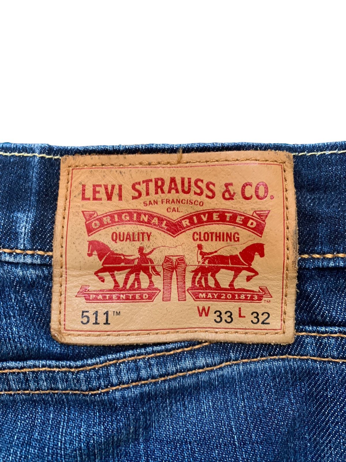 Levi's Levis 511 Distress Denim Pants (AB20) Size US 33 - 11 Thumbnail