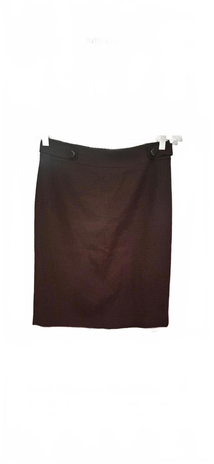 Ann Taylor Ann Taylor Wool Blend Knee Length, Straight Pencil Skirt Size 26" / US 2 / IT 38 - 2 Thumbnail