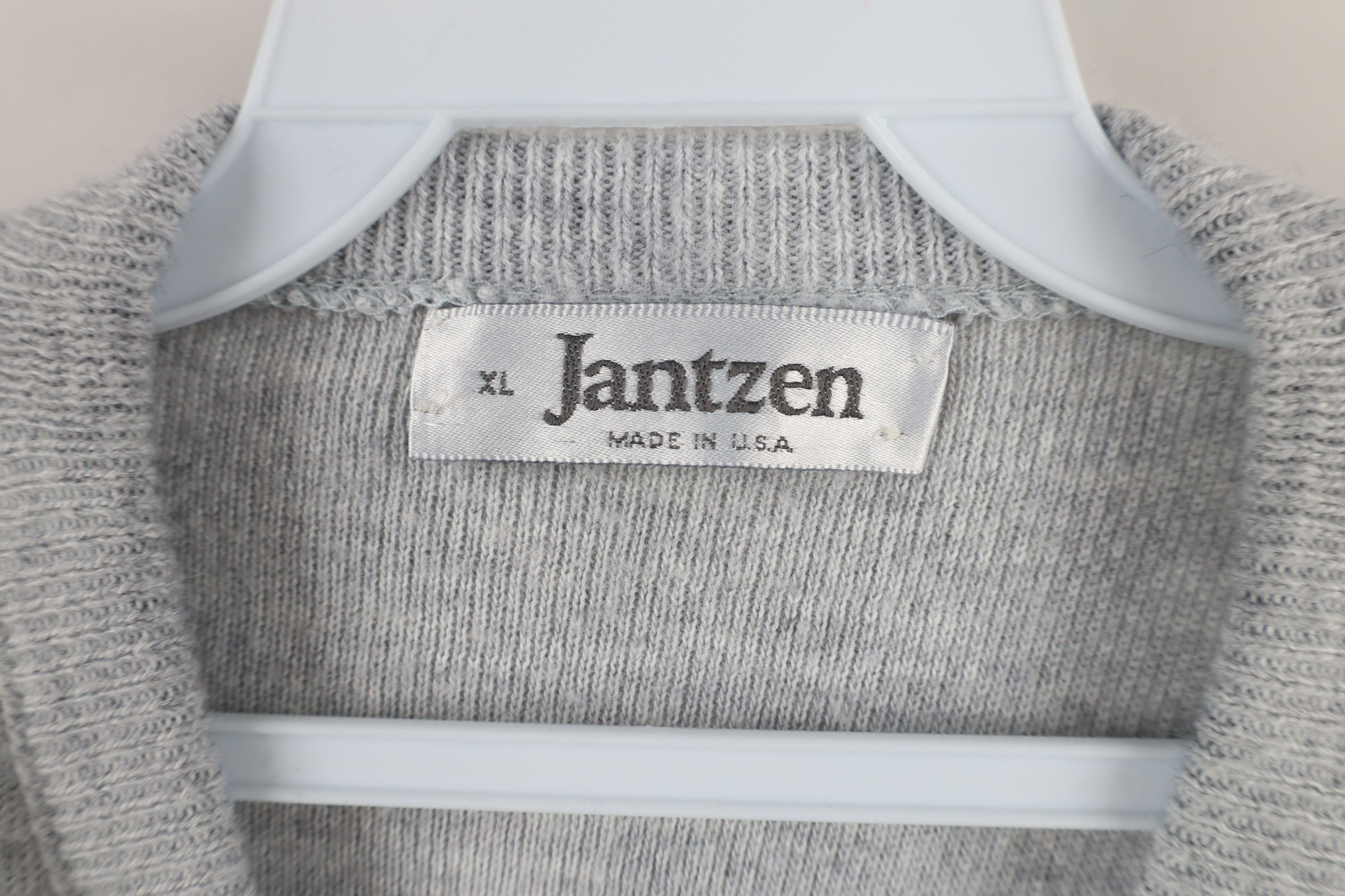 Vintage Vintage 70s Streetwear Knit V-Neck Sweater Heather Gray USA Size US XL / EU 56 / 4 - 5 Thumbnail