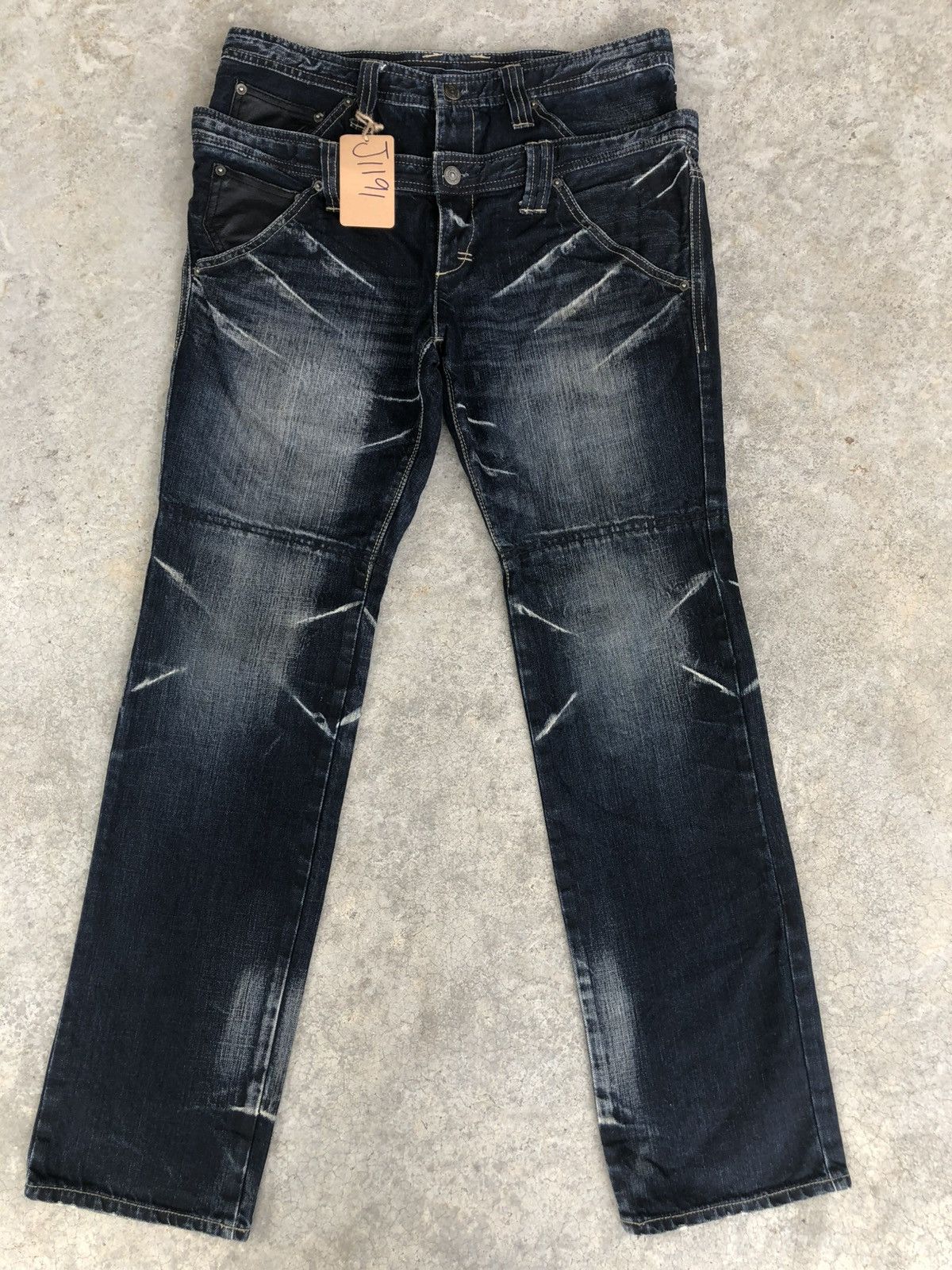 PPFM Japanese PPFM Double Waist Distressed Denim Size US 34 / EU 50 - 1 Thumbnail