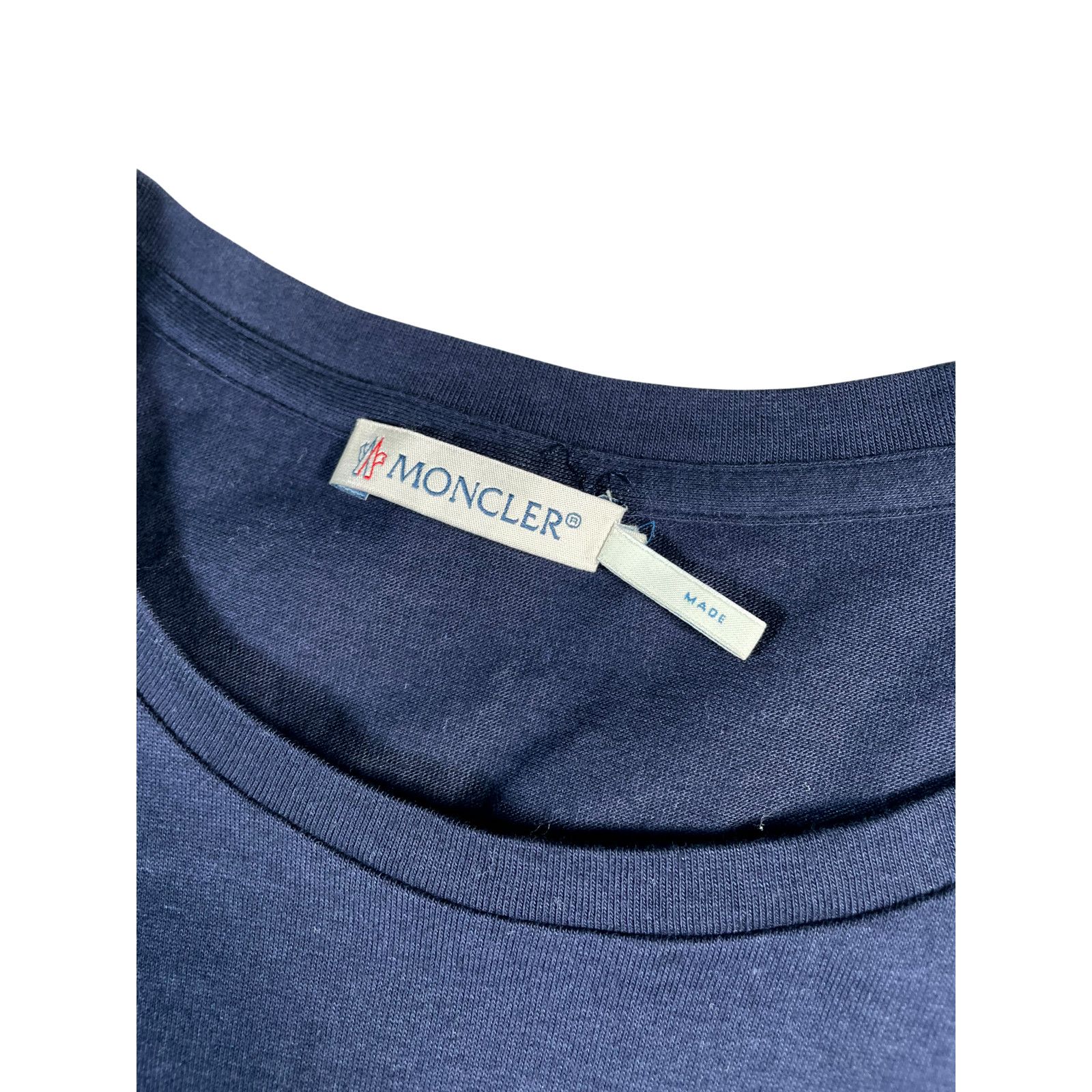 Moncler Moncler Sleeve Logo (Women's) Navy Tee Size M / US 6-8 / IT 42-44 - 5 Thumbnail