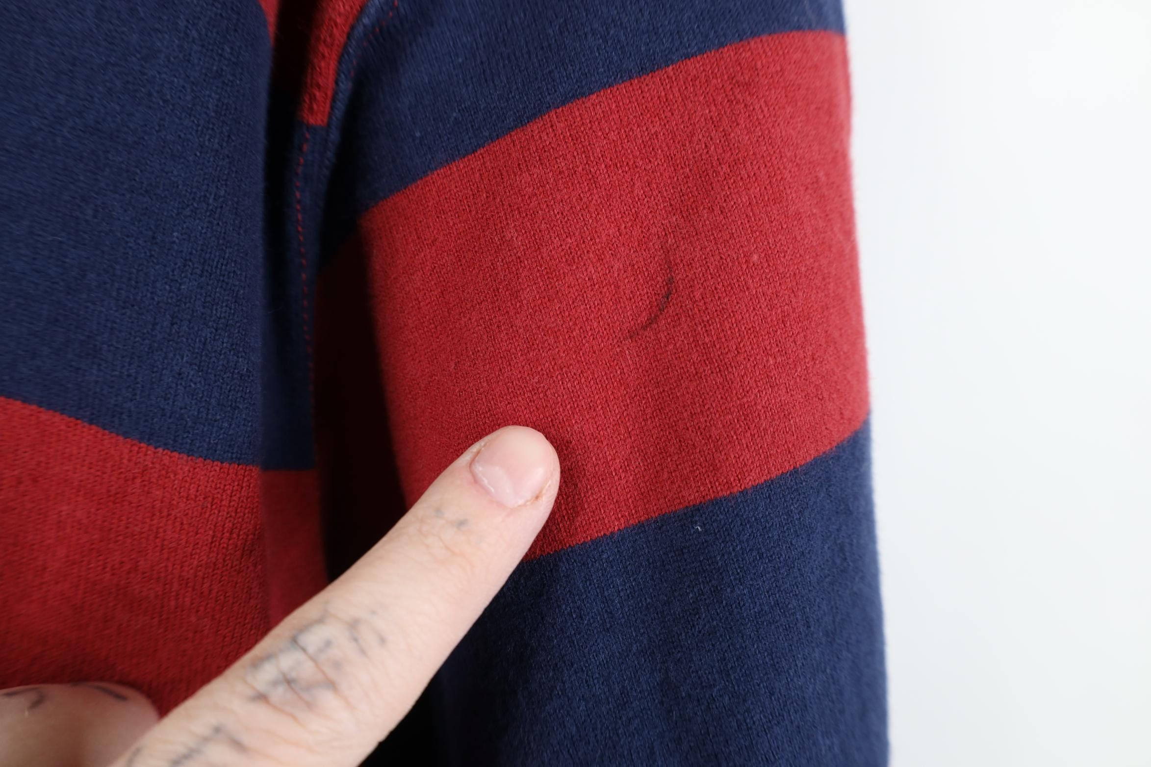 Eddie Bauer Vintage 90s Y2K Eddie Bauer Heavy Striped Rugby Polo Shirt Size US L / EU 52-54 / 3 - 5 Thumbnail