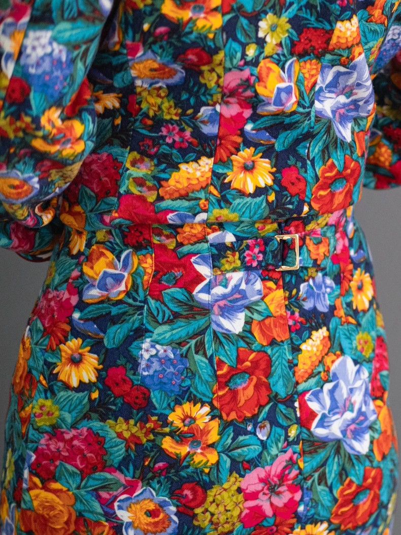 Kenzo KENZO Floral velvet patchwork set vintage Size M / US 6-8 / IT 42-44 - 8 Thumbnail