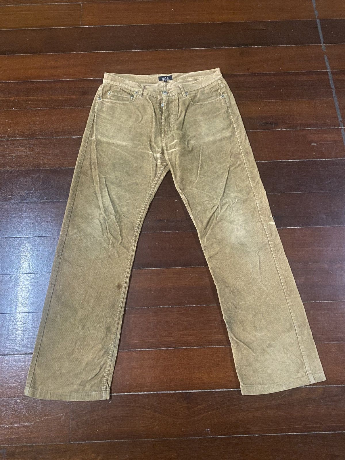 A.P.C. Vintage y2k hiver 2000 A.P.C. Valvet flare faded pants Size US 35 - 1 Thumbnail
