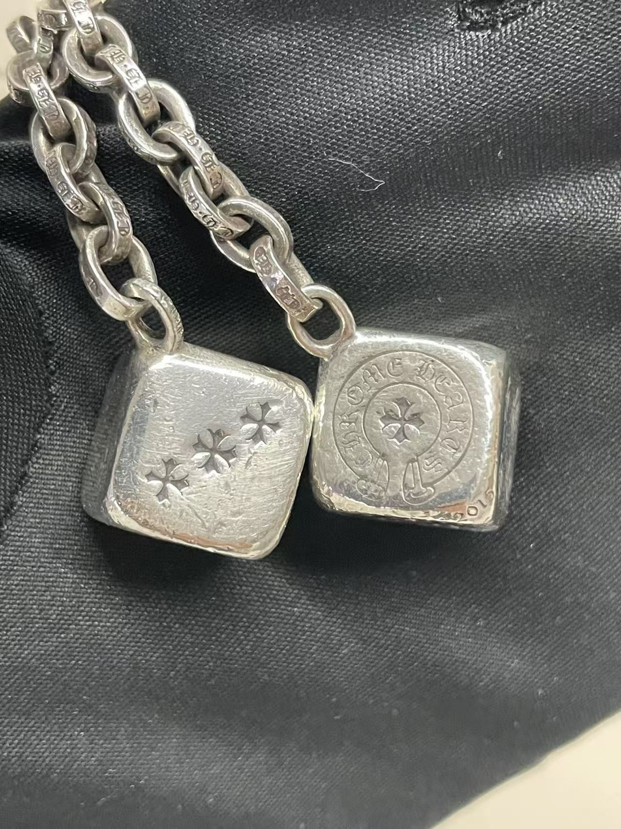 Chrome Hearts Chrome Hearts Silver Dice Keychain Size ONE SIZE - 7 Thumbnail