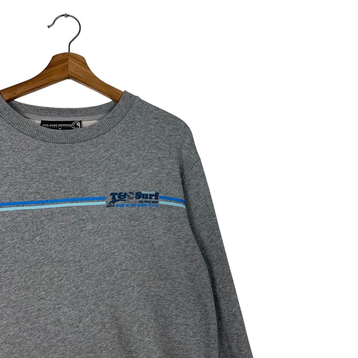 Japanese Brand T&C SURF Designs Big Logo Crewneck Sweatshirt #3632-C166 Size US M / EU 48-50 / 2 - 7 Thumbnail