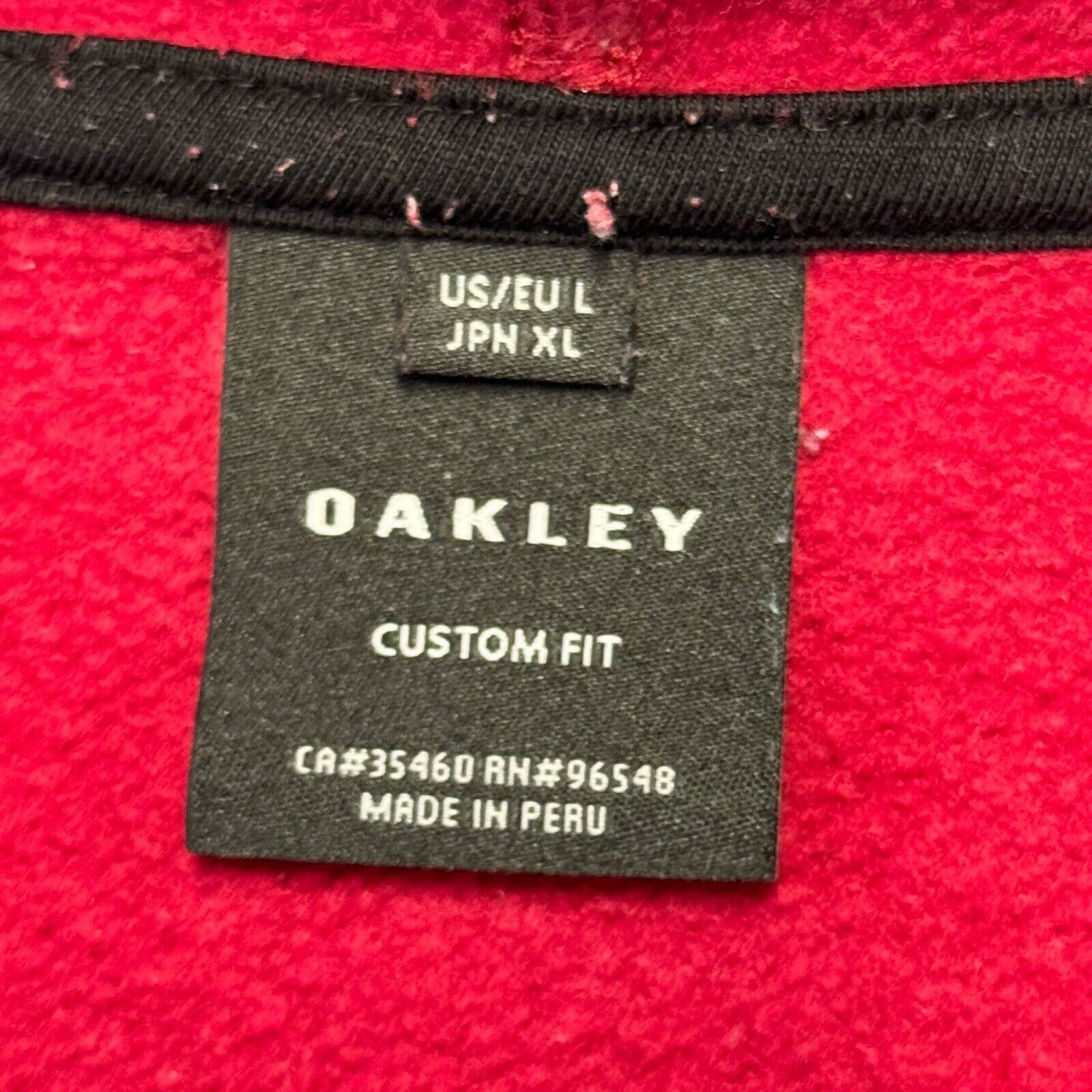 Oakley Oakley Hoodie Sweatshirt Adult XL Red Custom Fit Size US XL / EU 56 / 4 - 9 Thumbnail