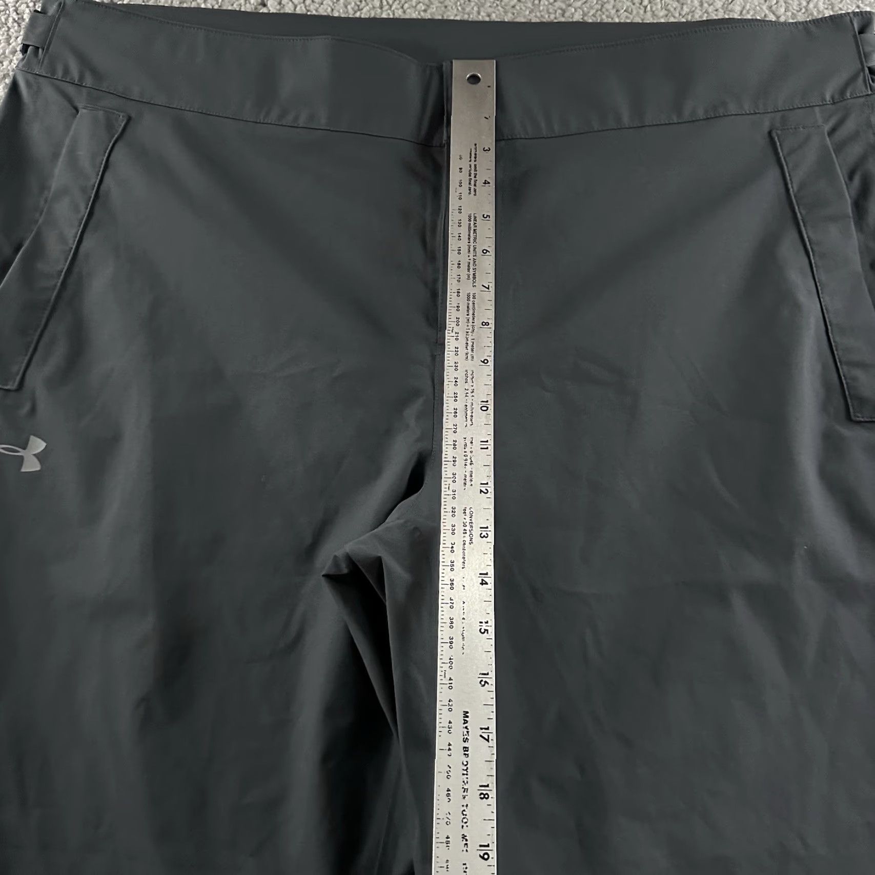 Under Armour Under Armour Mens Pants Size XXL Gray UA Storm Rain Pant Lined 100% Polyester Size US 30 / EU 46 - 7 Thumbnail