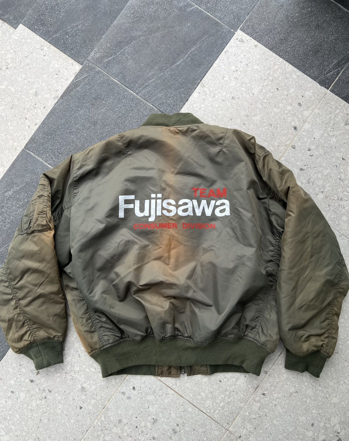 Japanese Brand × Vintage Team Fujisawa Curling Championships bomber jacket Size US L / EU 52-54 / 3 - 7 Thumbnail