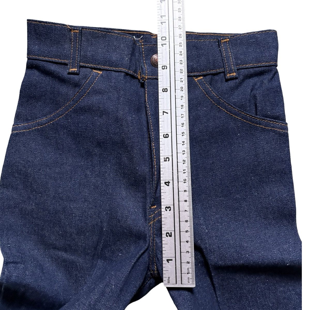 Levi's Vintage 80's Levi's 705 Girls Jeans 22x28 10 Dark Wash NOS Size 22" - 5 Thumbnail