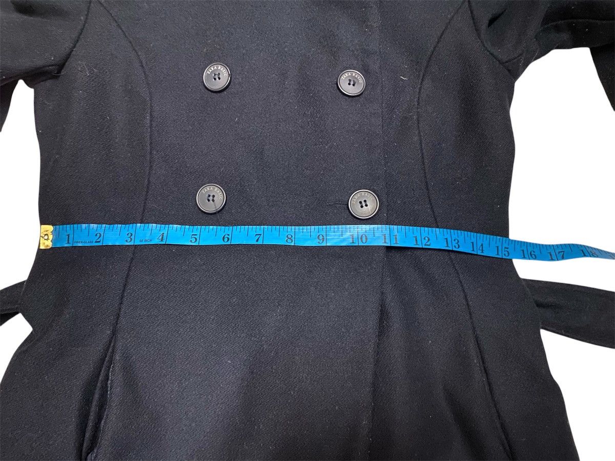 Designer × Zara Zara Basic Hoodie Double Breasted Blue Coat Size XS / US 0-2 / IT 36-38 - 10 Thumbnail