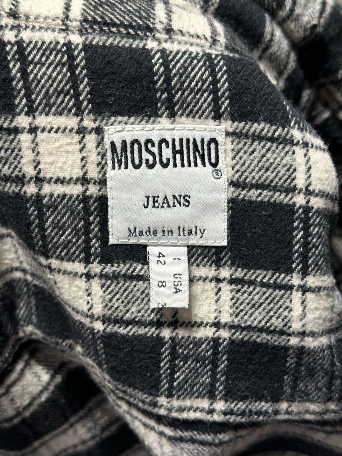 Moschino Vintage 90s Moschino Jeans Flanel Shirt Checked Womens Size M / US 6-8 / IT 42-44 - 15 Thumbnail