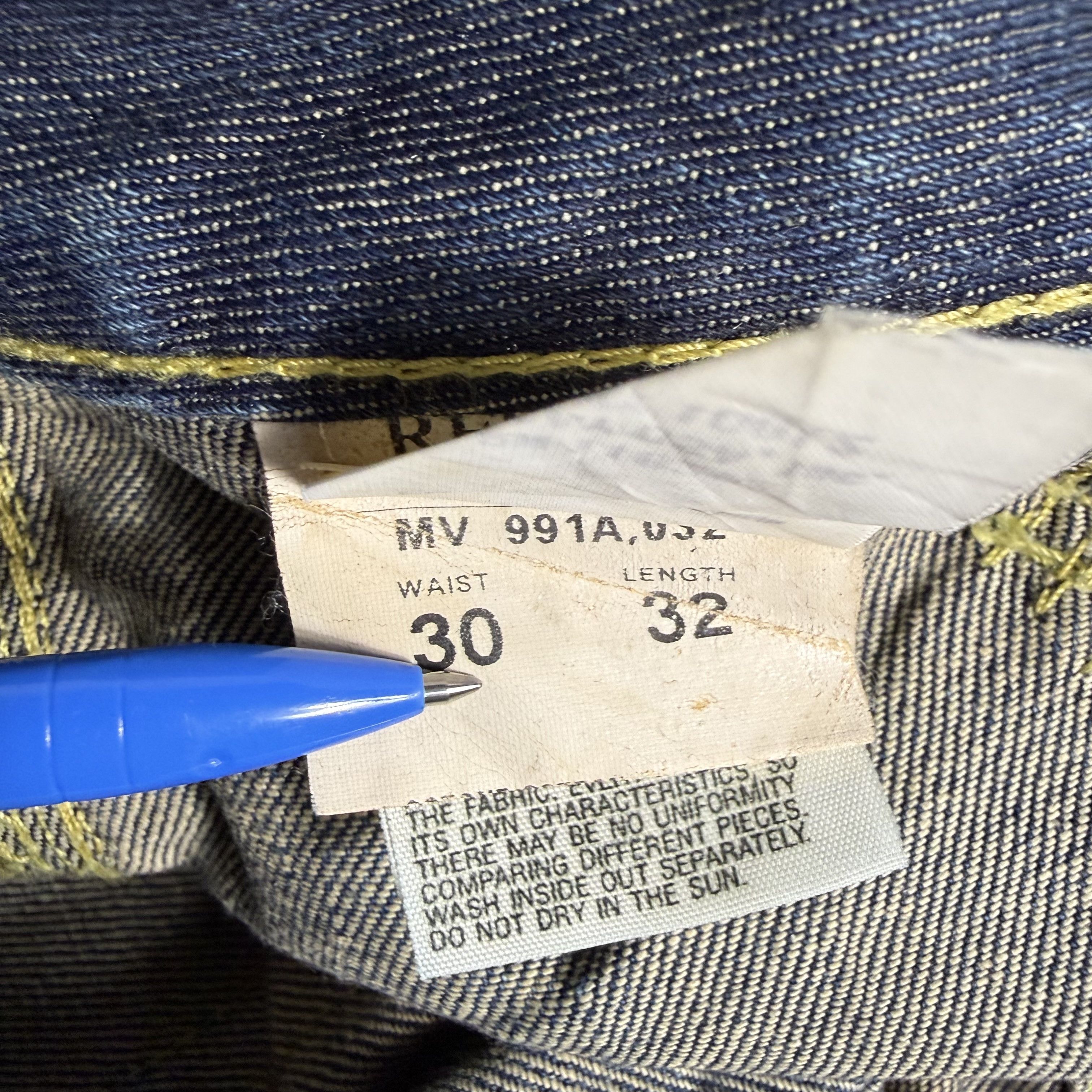 Replay 🔥RARE🔥Vintage Replay Distress Denim Jeans Made in Rumania Size US 32 / EU 48 - 12 Thumbnail