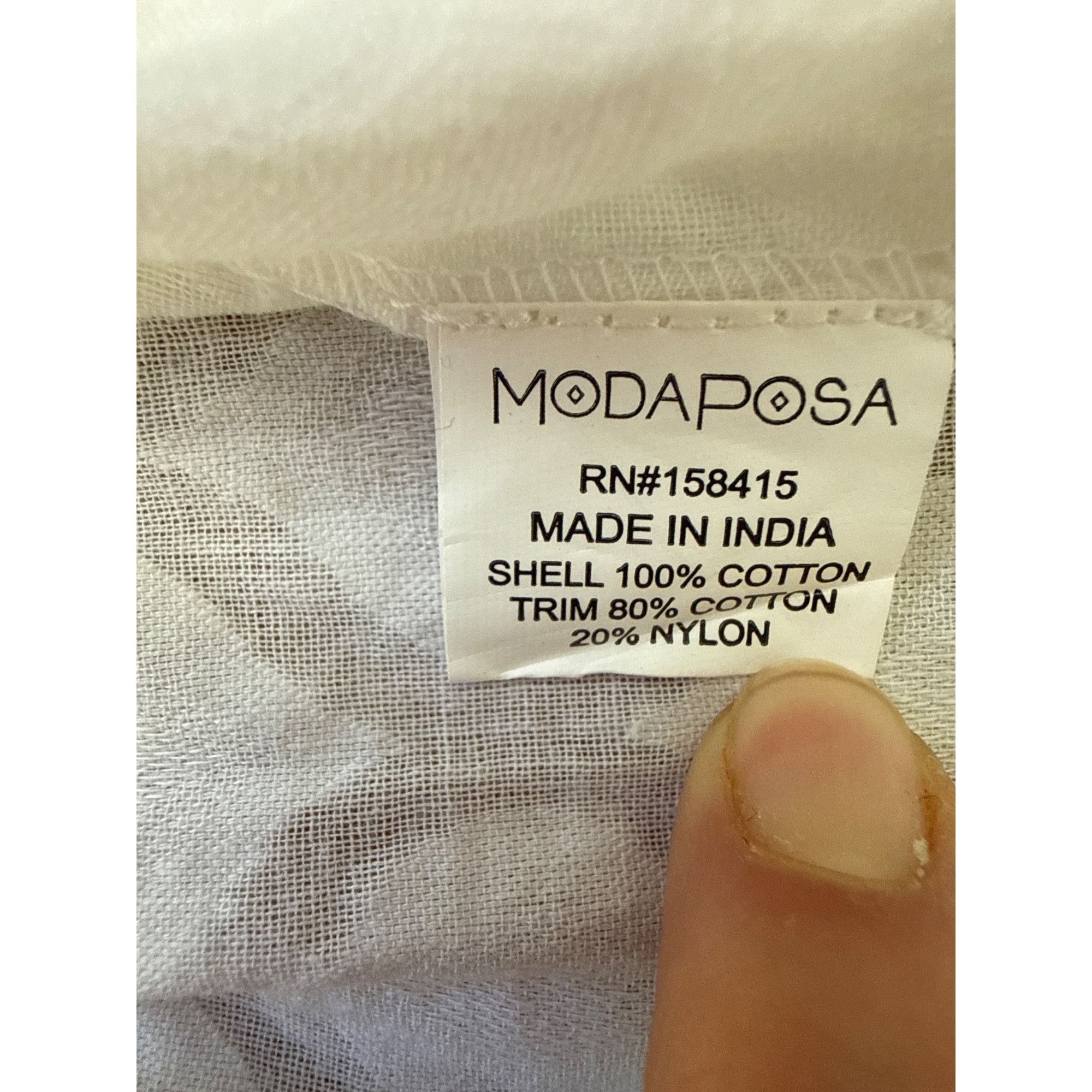 Other Sleeveless White Lace Cotton Tank Top By Modaposa XS Size XS / US 0-2 / IT 36-38 - 7 Thumbnail