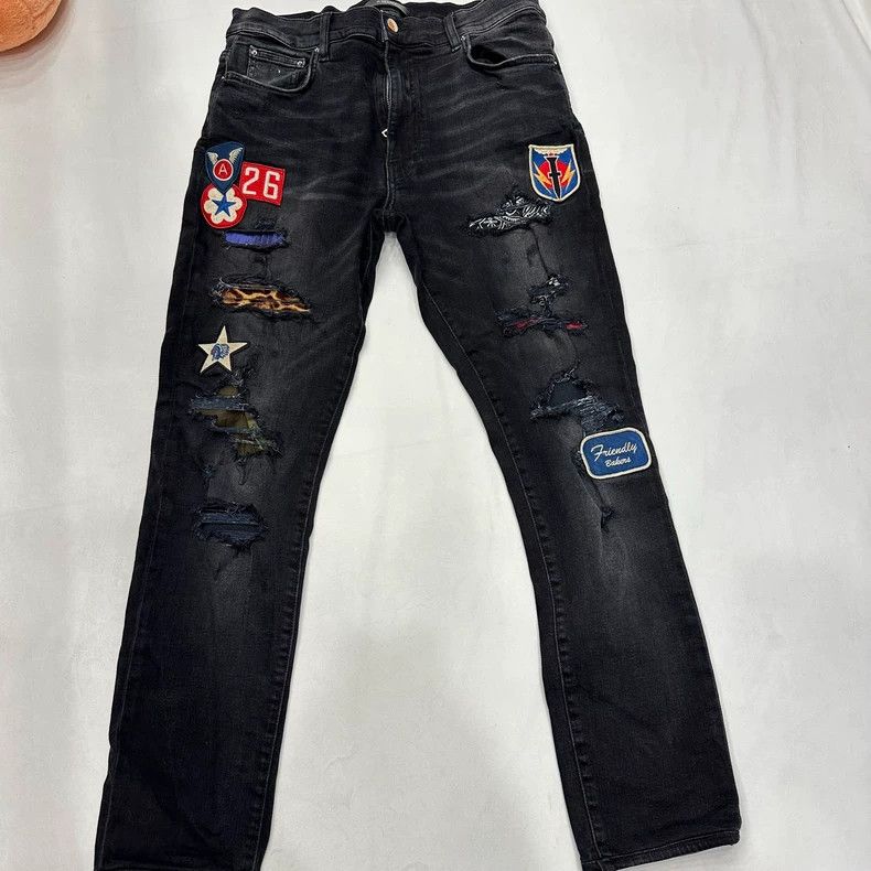 Amiri Amiri badge patchwork pants Size US 34 / EU 50 - 2 Thumbnail