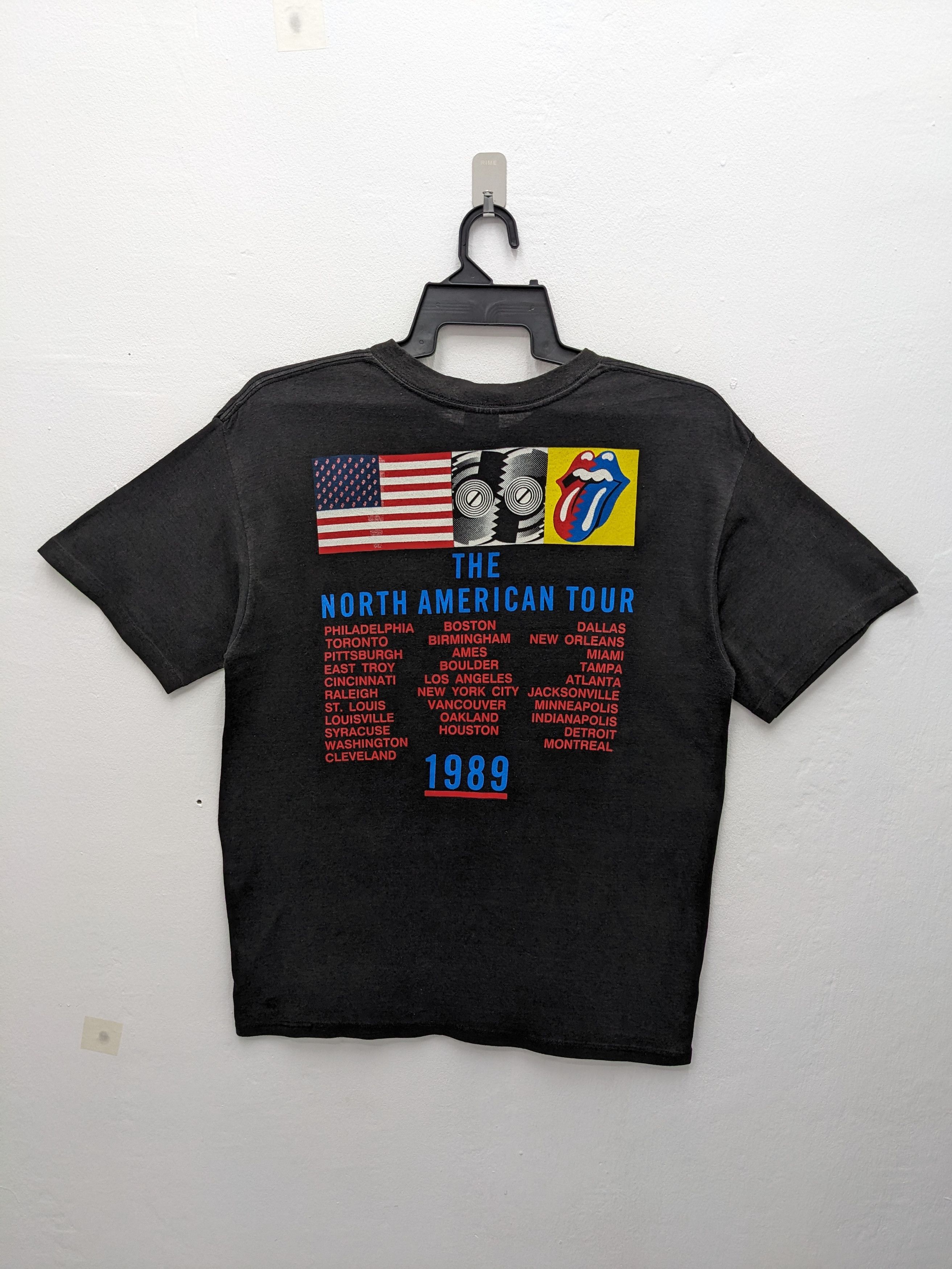 Band Tees × The Rolling Stones × Vintage VINTAGE 1989 THE ROLLING STONES THE NORTH AMERICAN TOUR Size US XL / EU 56 / 4 - 5 Thumbnail